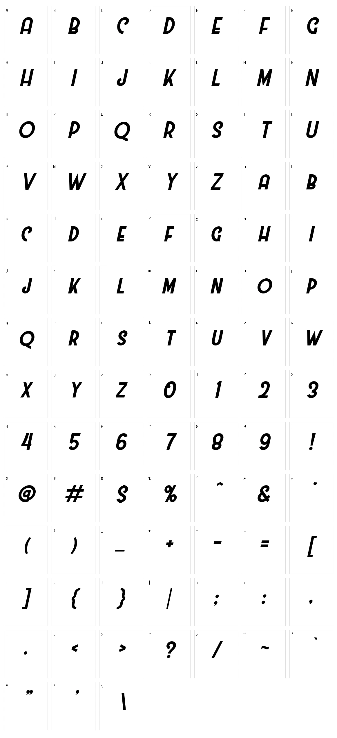 Westmeath Character Set
