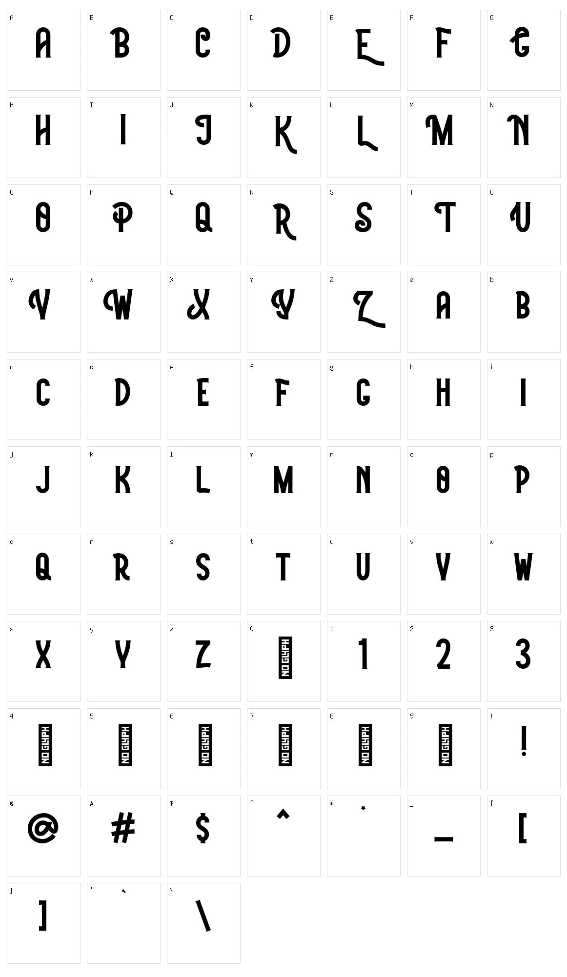 White Rainbow Character Set