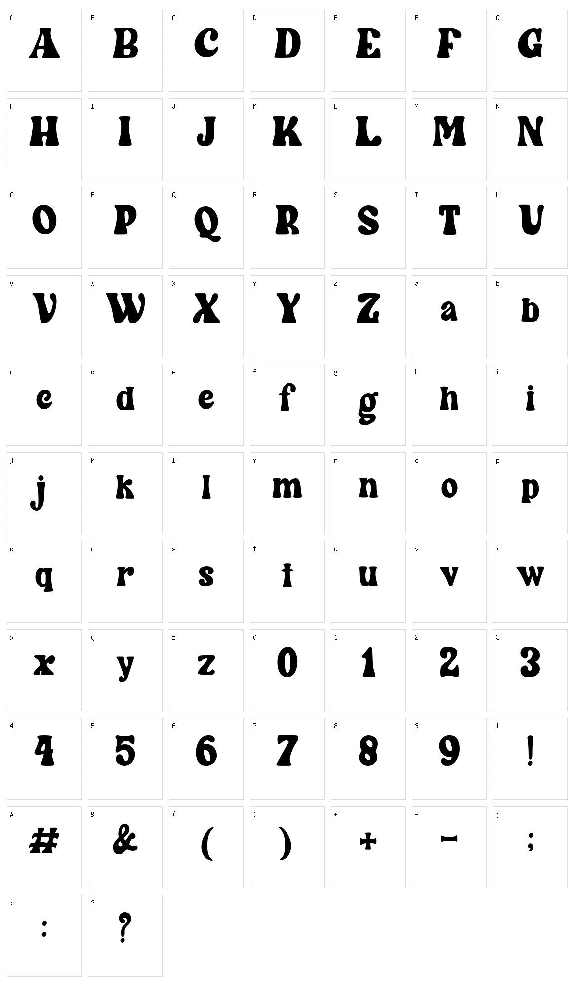 Wintter Character Set