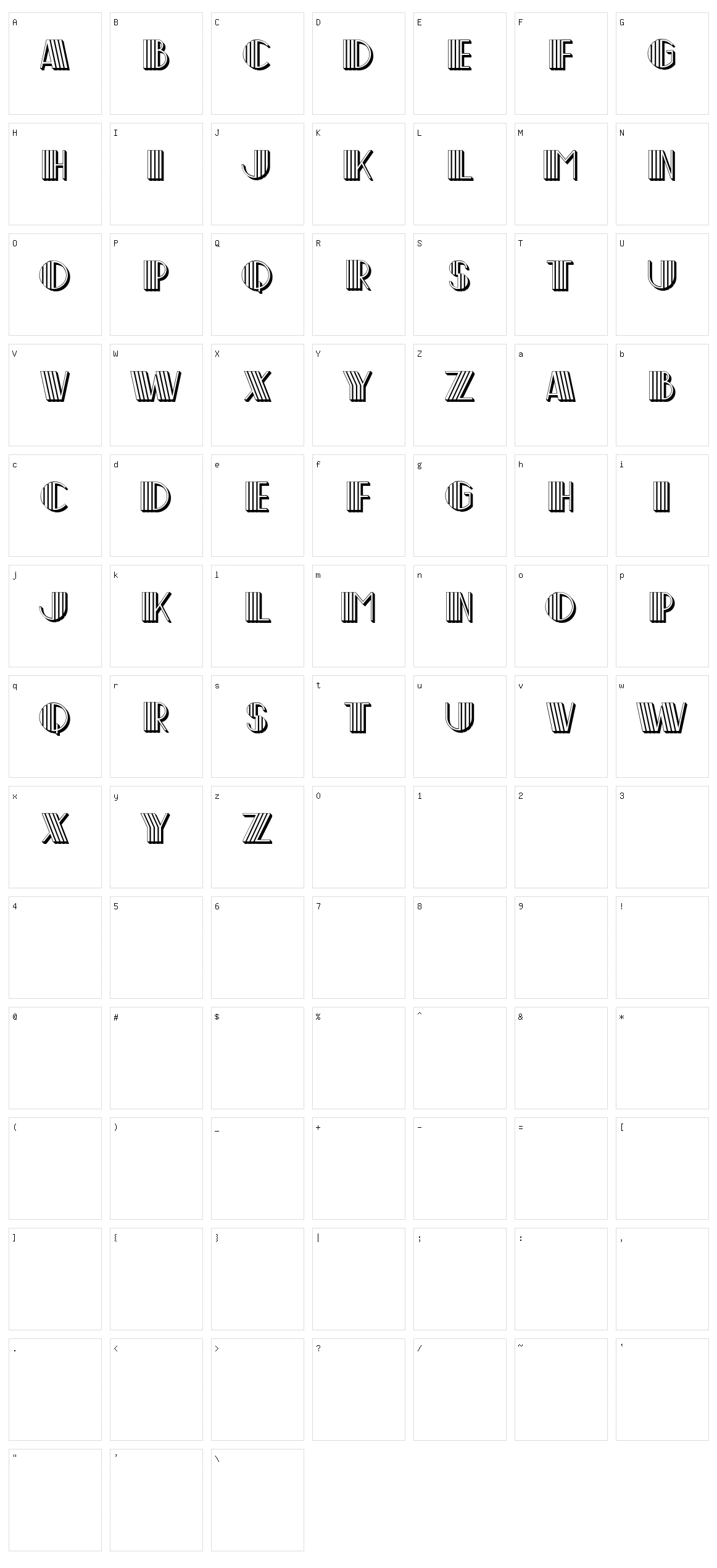 Yaban Character Set
