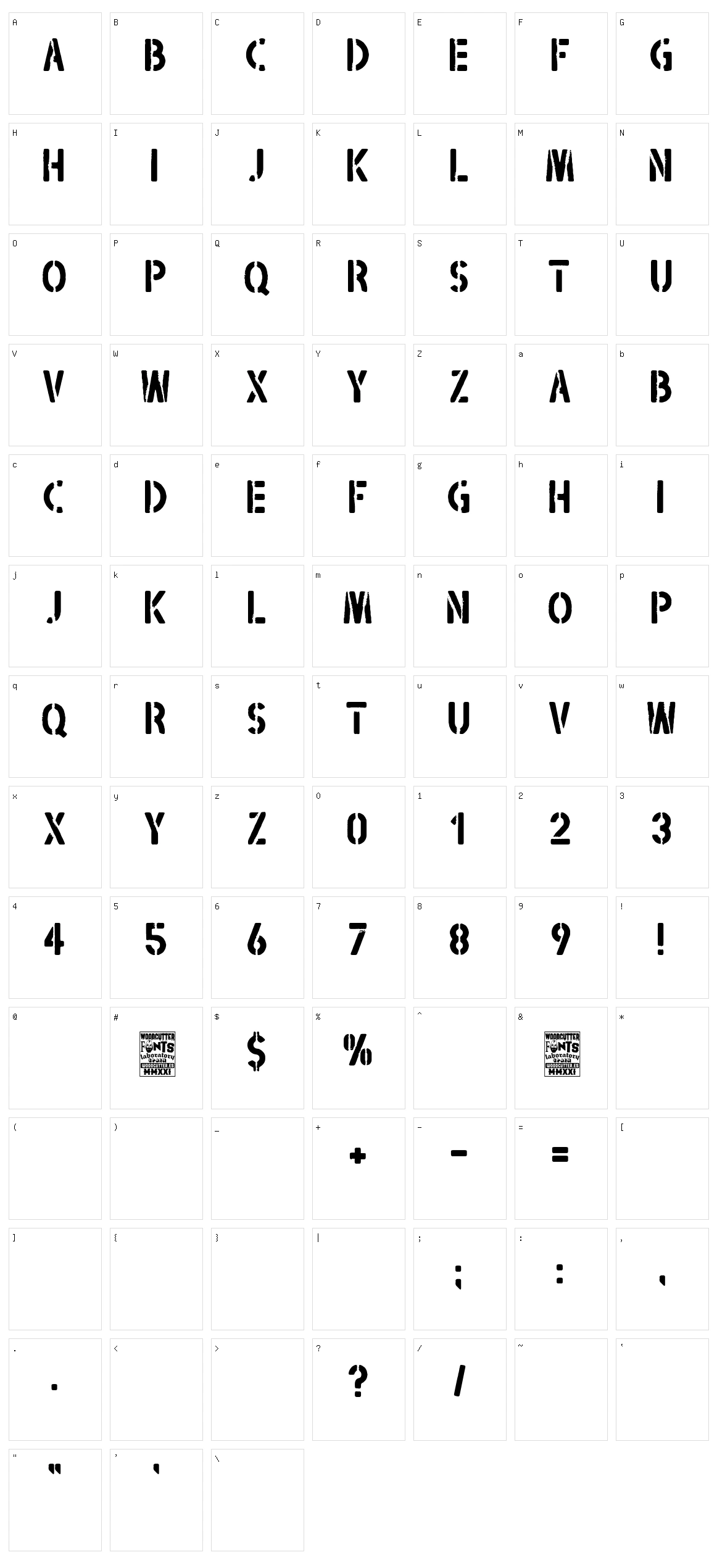 Blackshirts Character Set