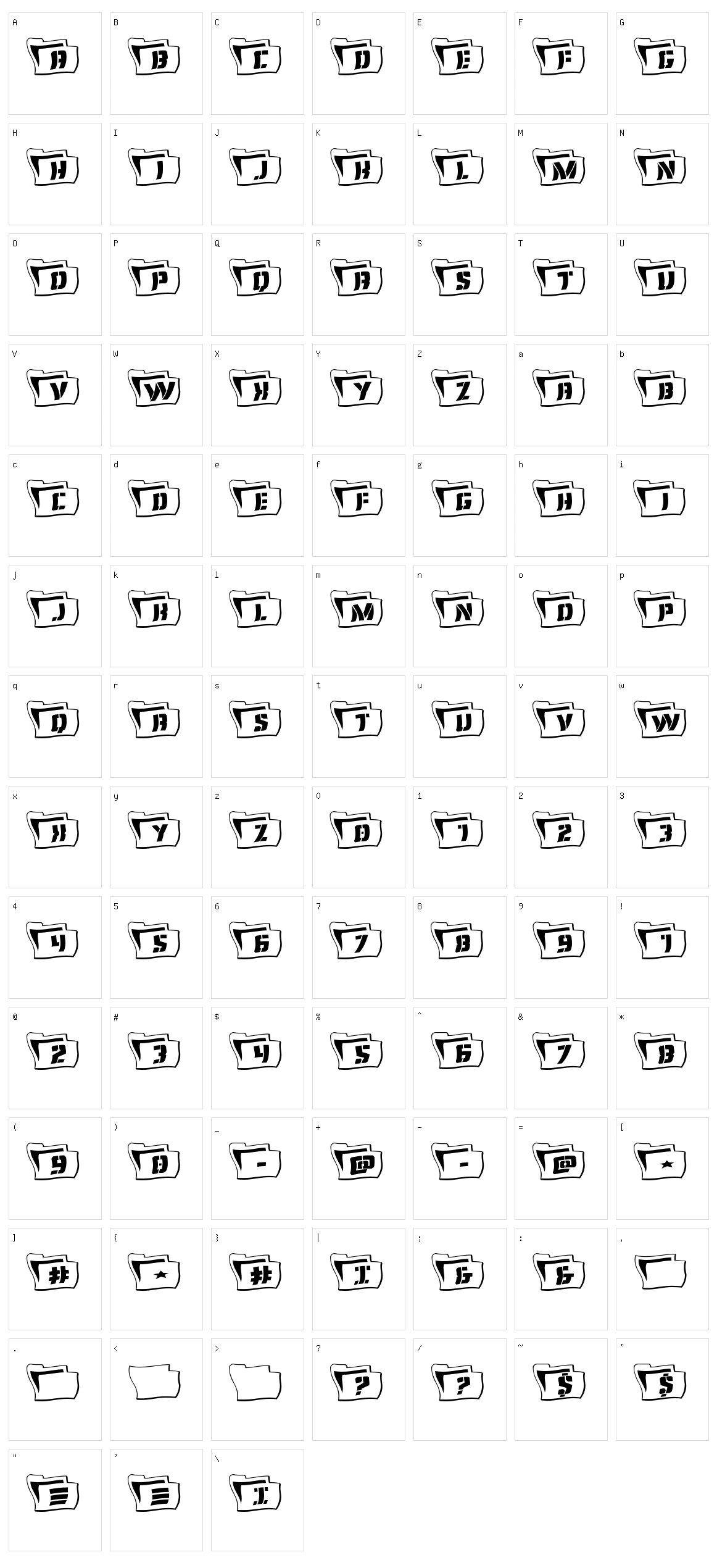 Eyes Only Character Set