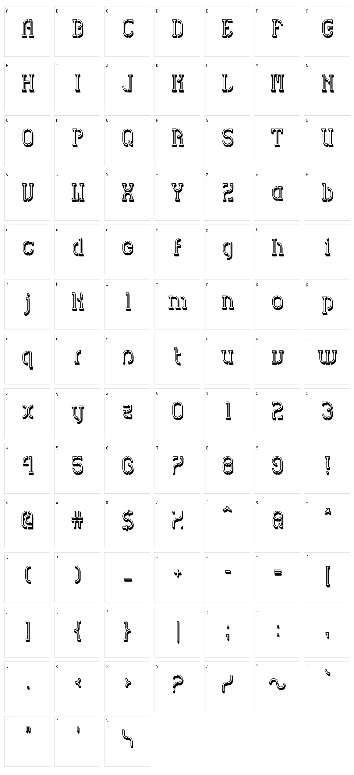 HVD Spencils Character Set