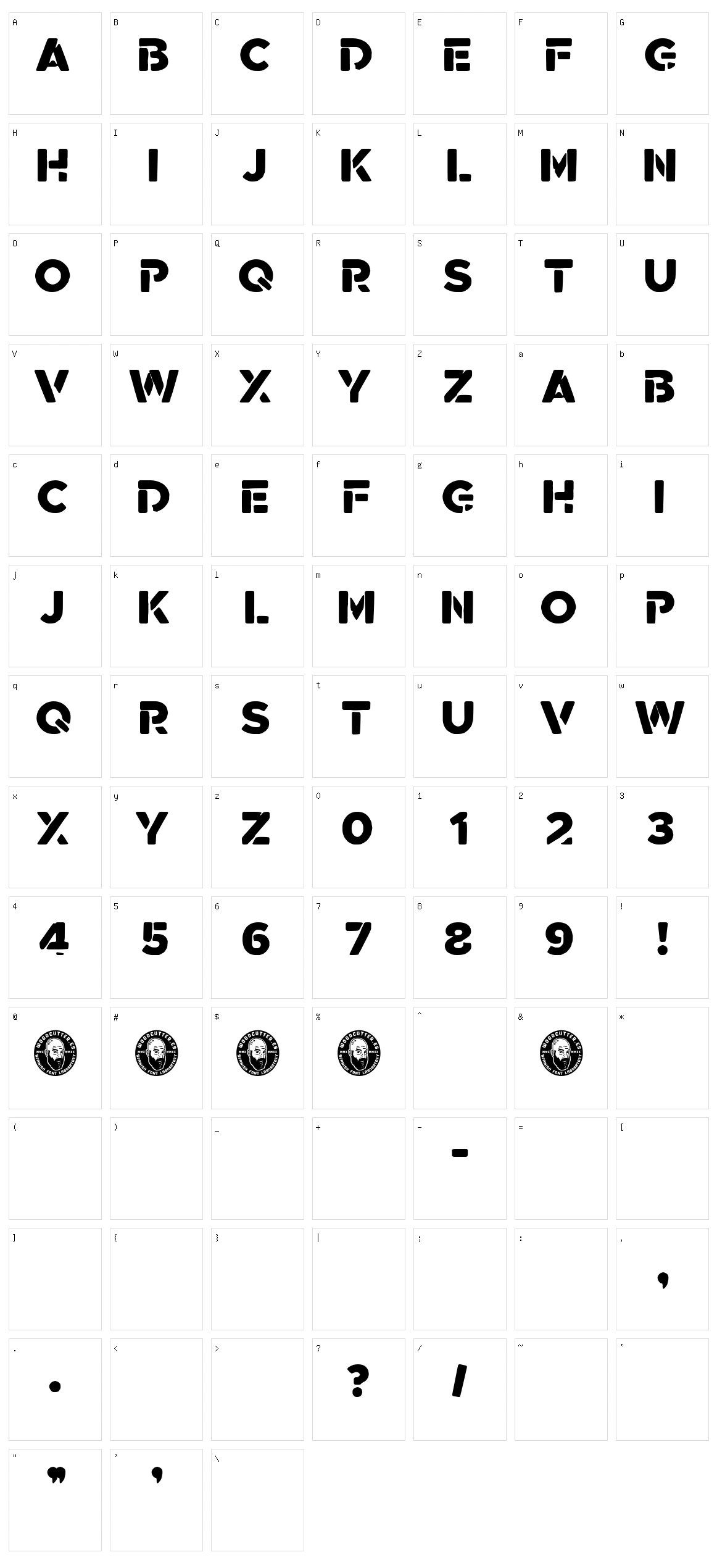 Imagiro Character Set