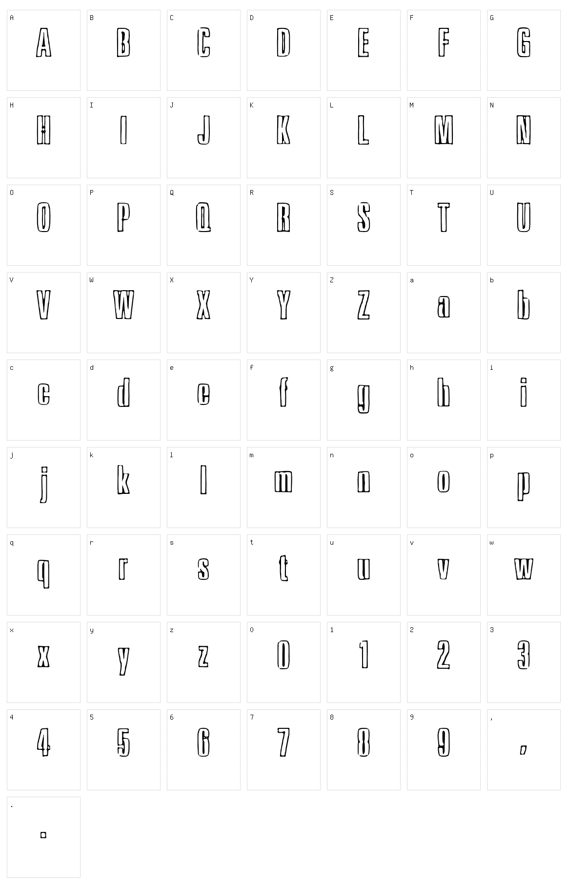 Ink Tank Character Set