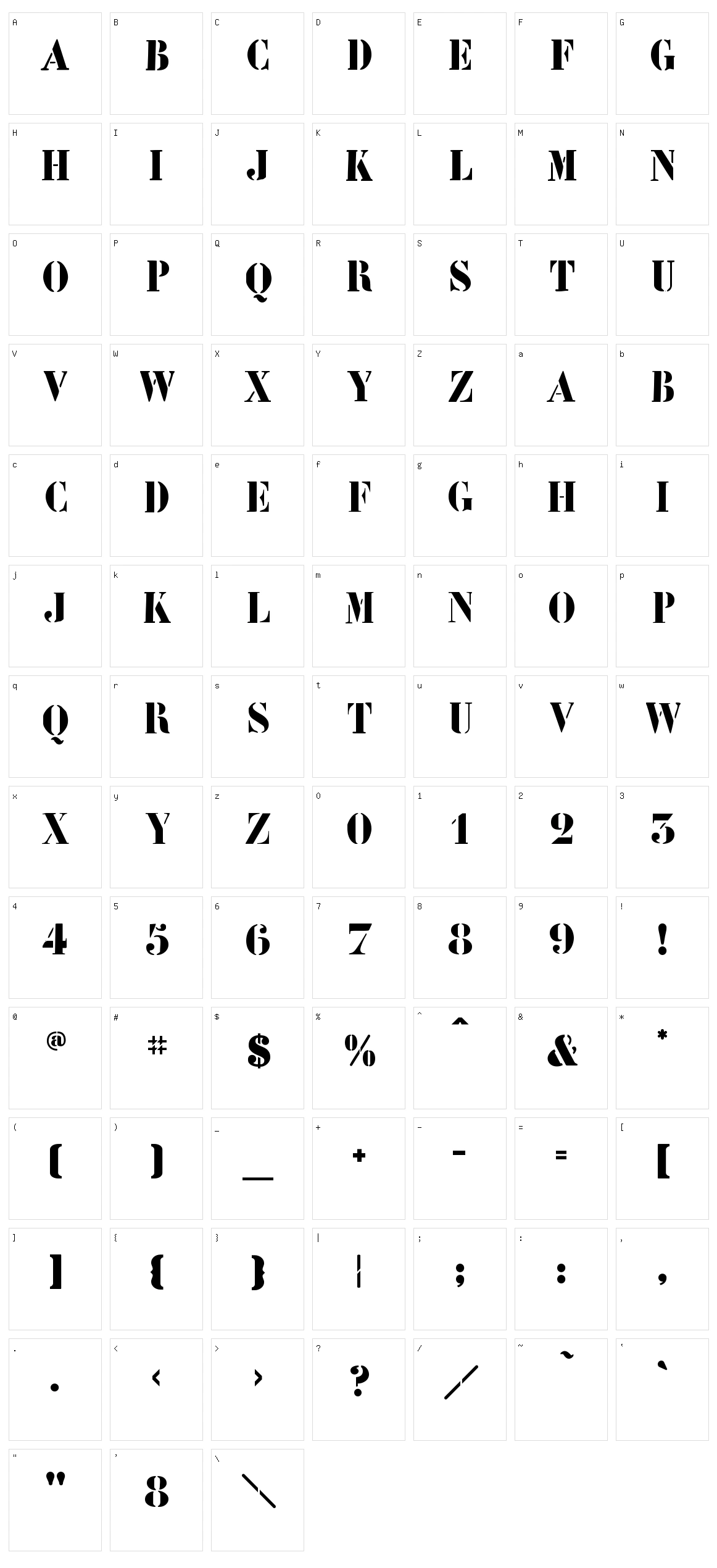 LeArchitect Character Set