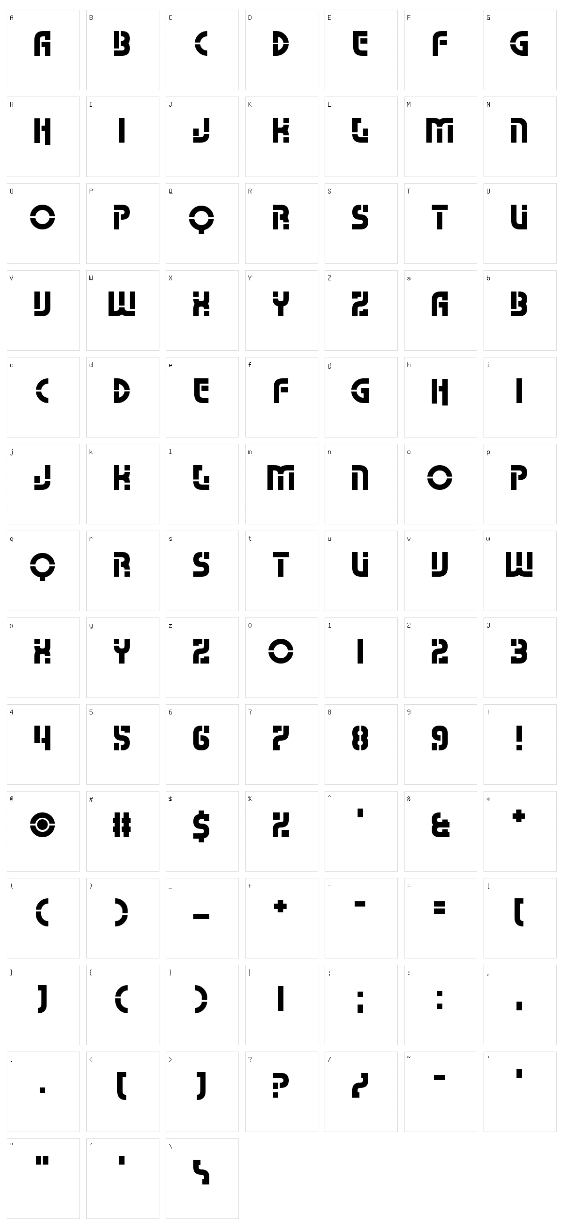 Namso Character Set
