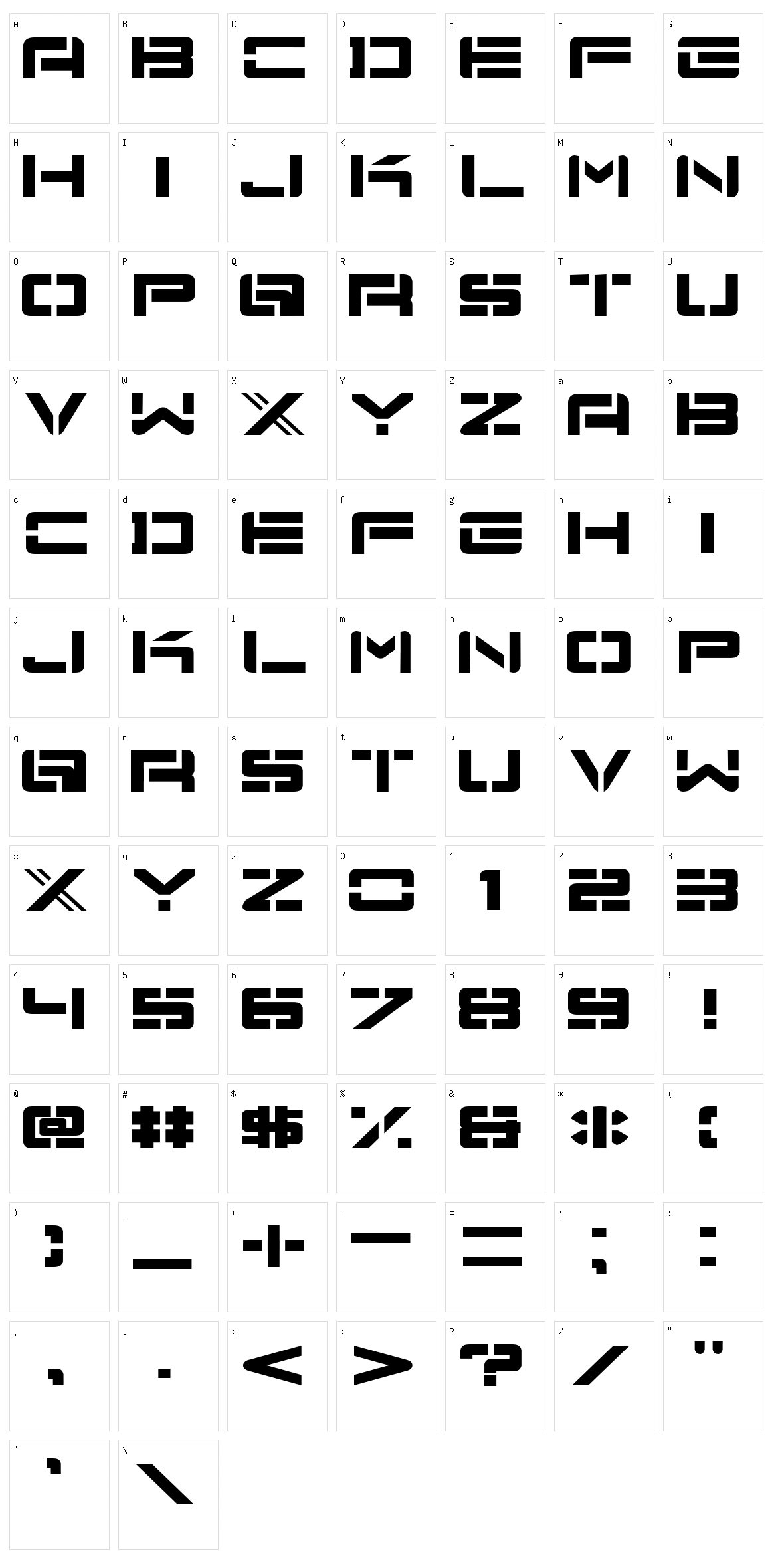 Nu School Munitions Character Set