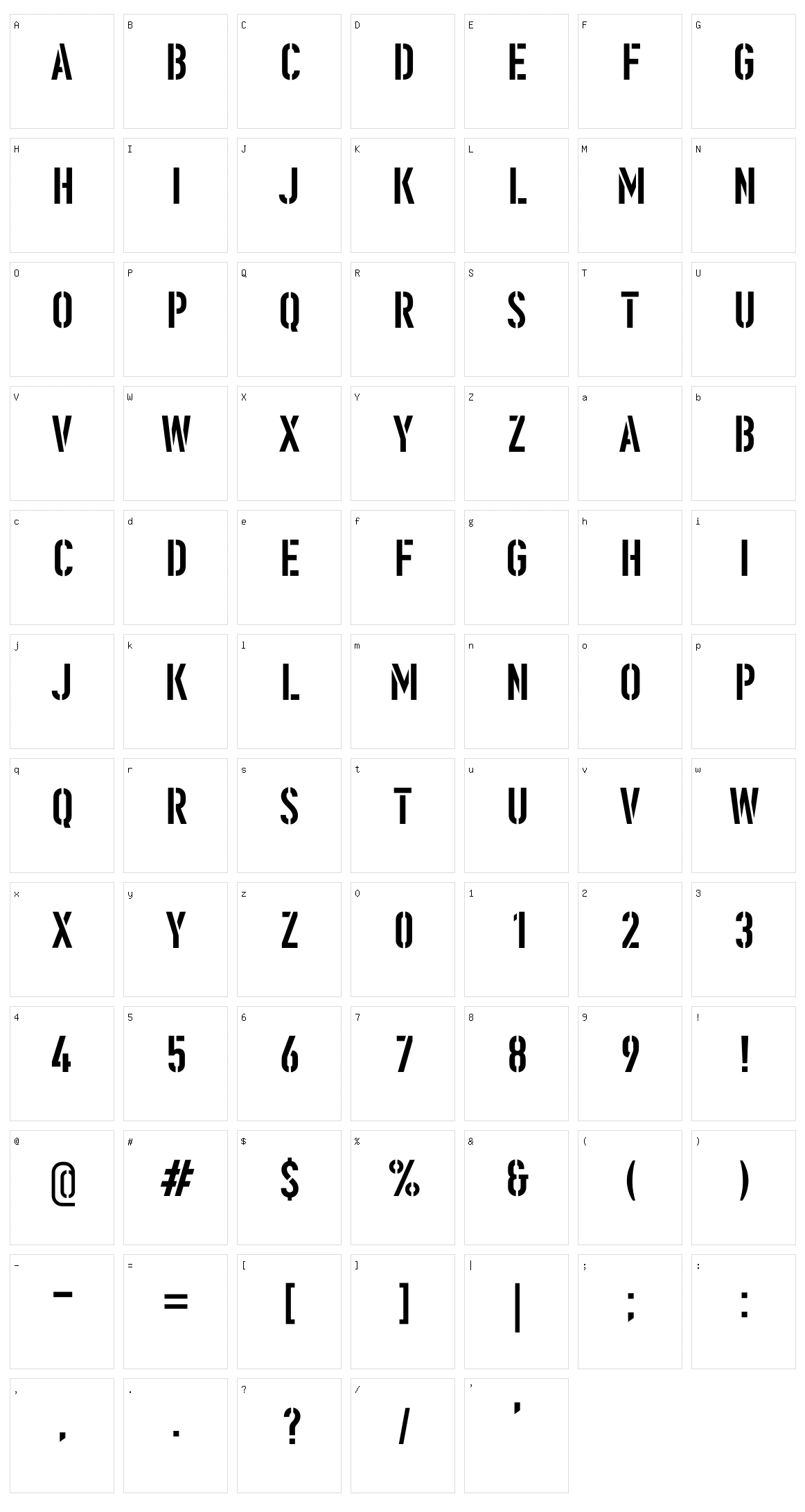 Ombudsman Alternate Character Set