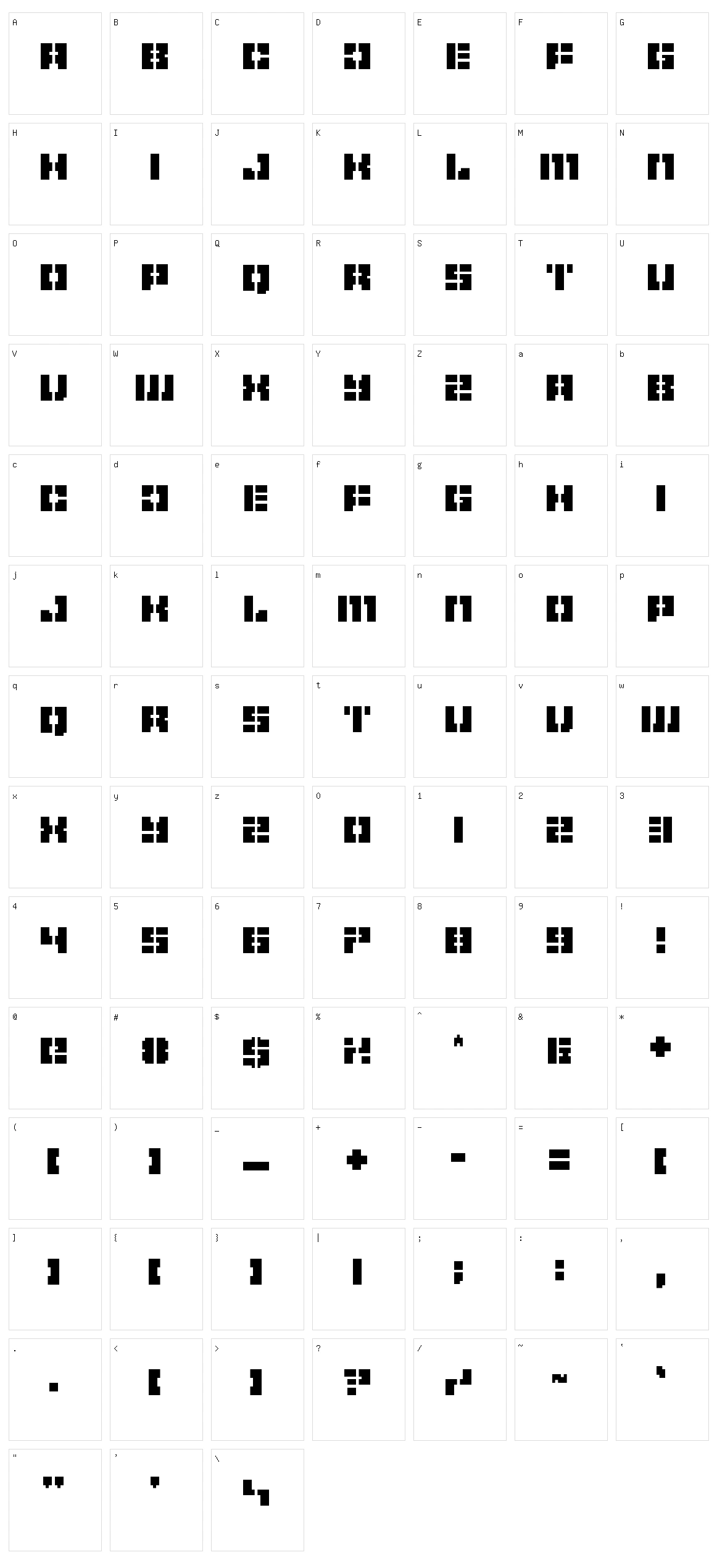 Pelode Character Set