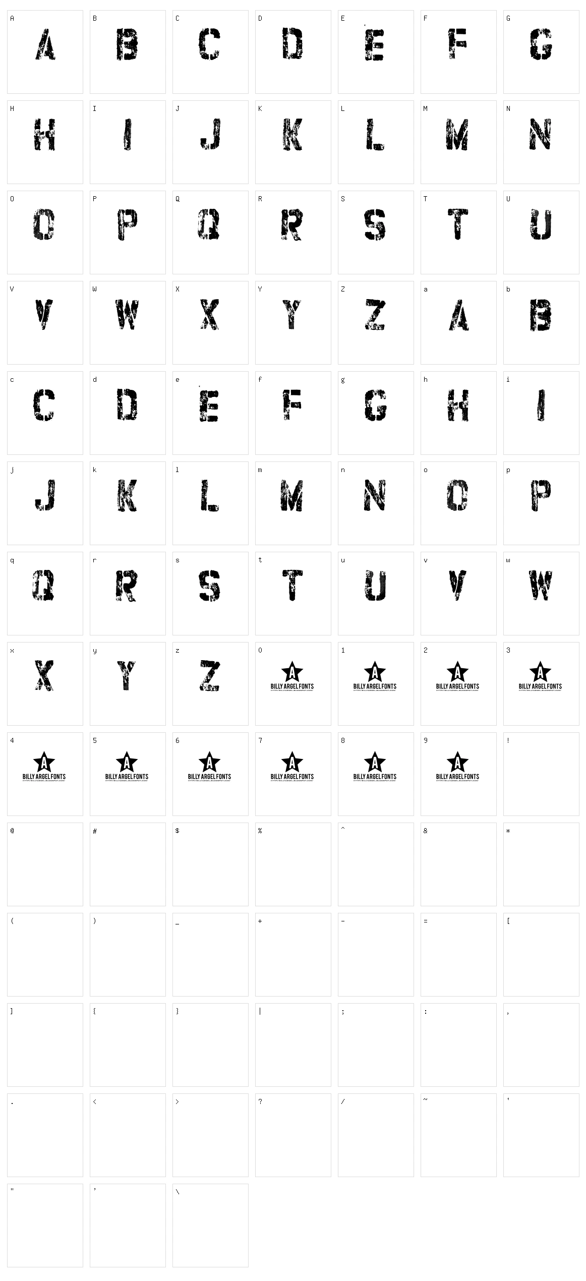 Refurbished Character Set