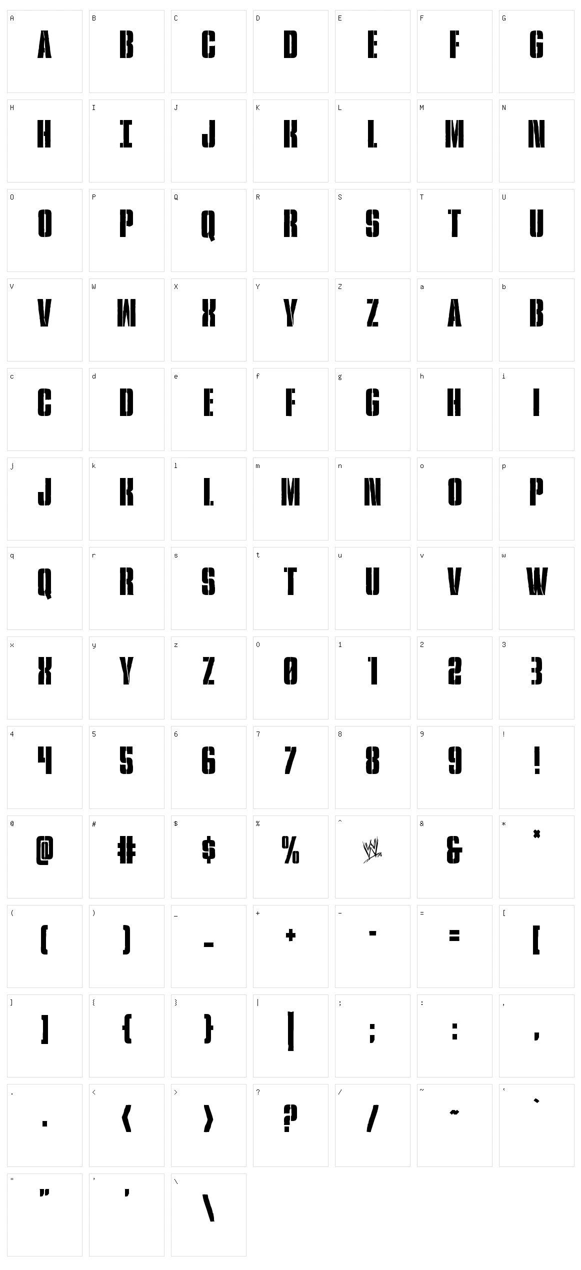Rumble Tumble Character Set