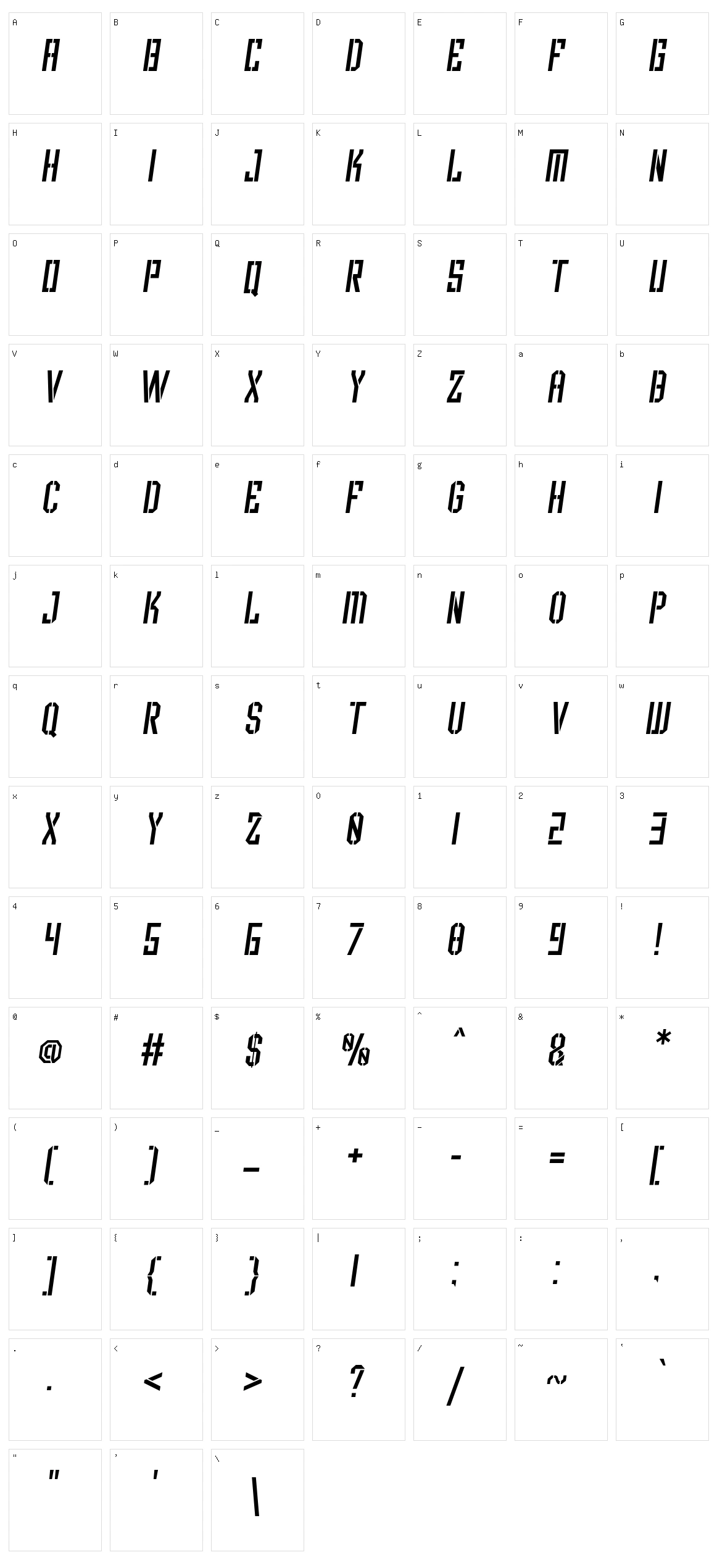 Scared of Bums Character Set