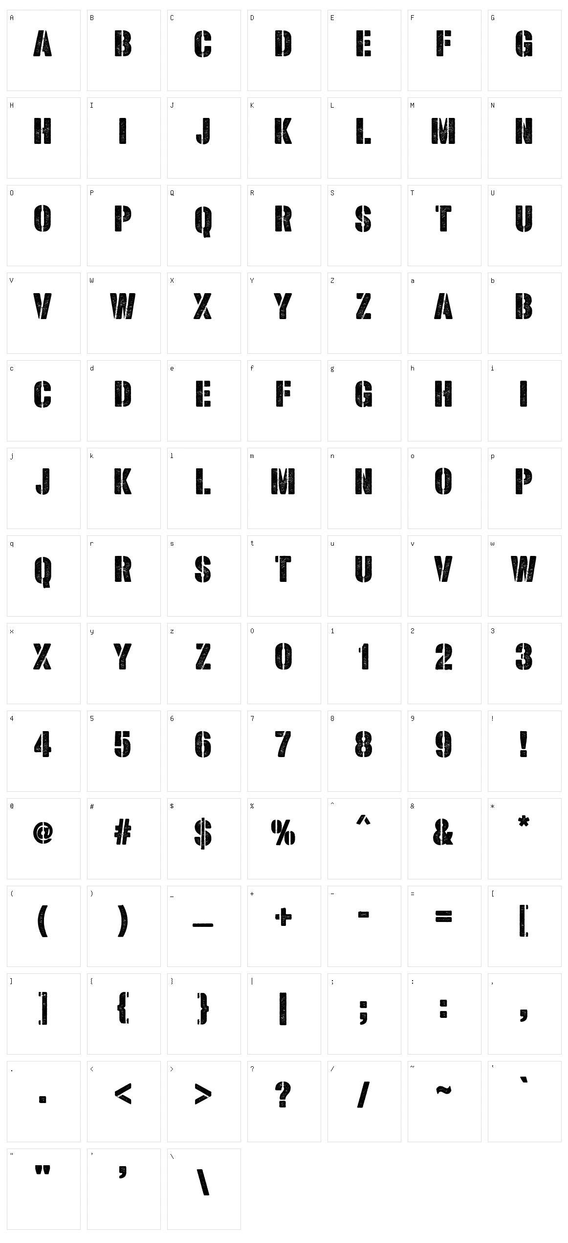 Shoutyperson Character Set