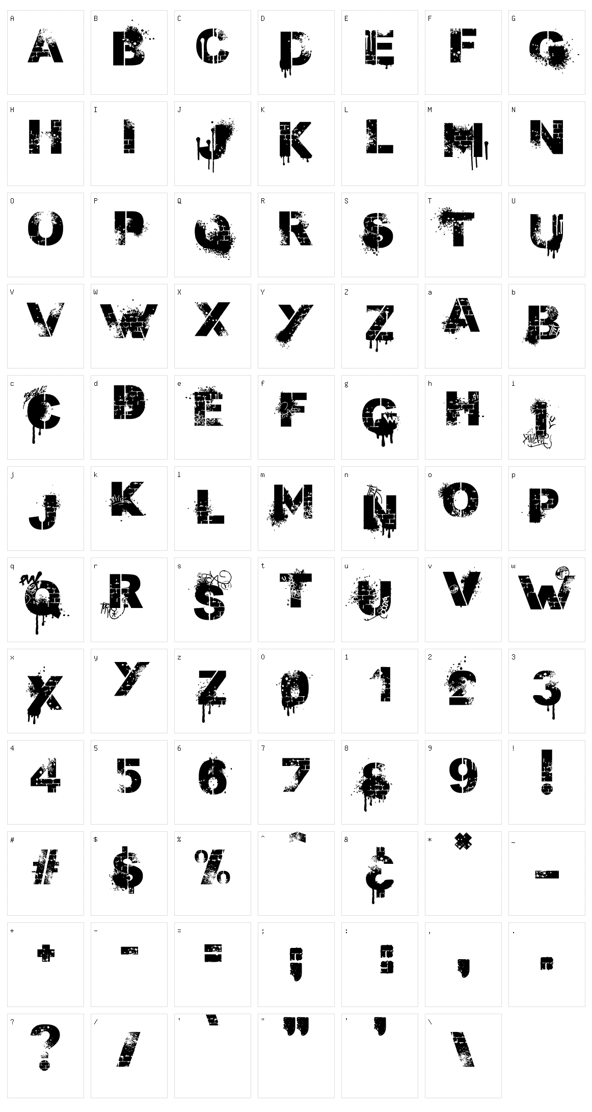 Stenstreet Character Set
