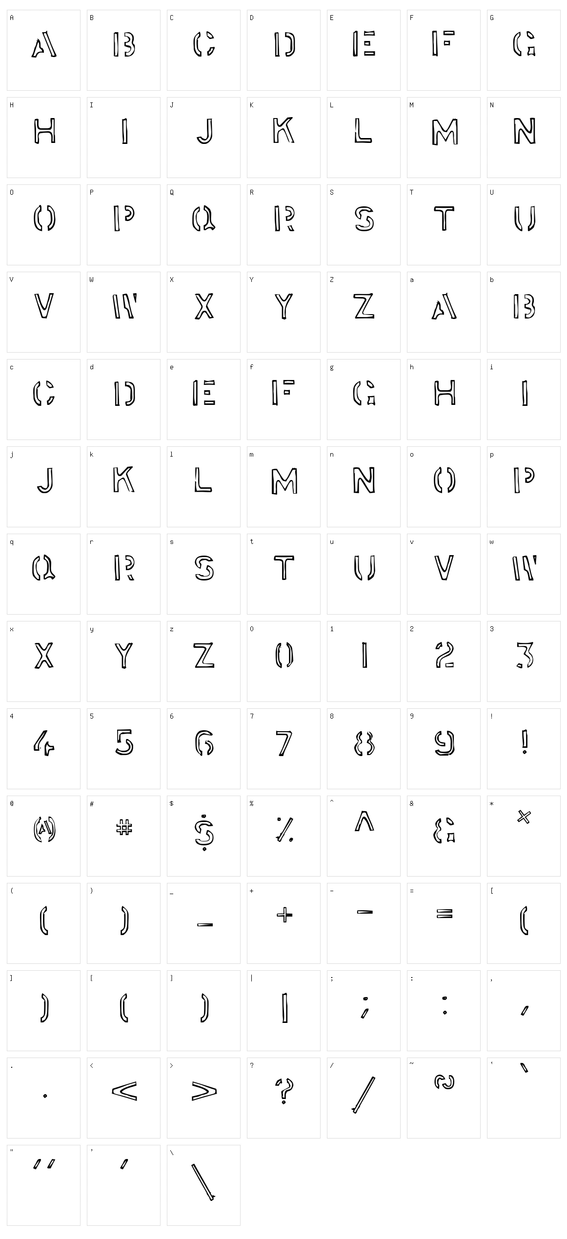 Stockstill Character Set