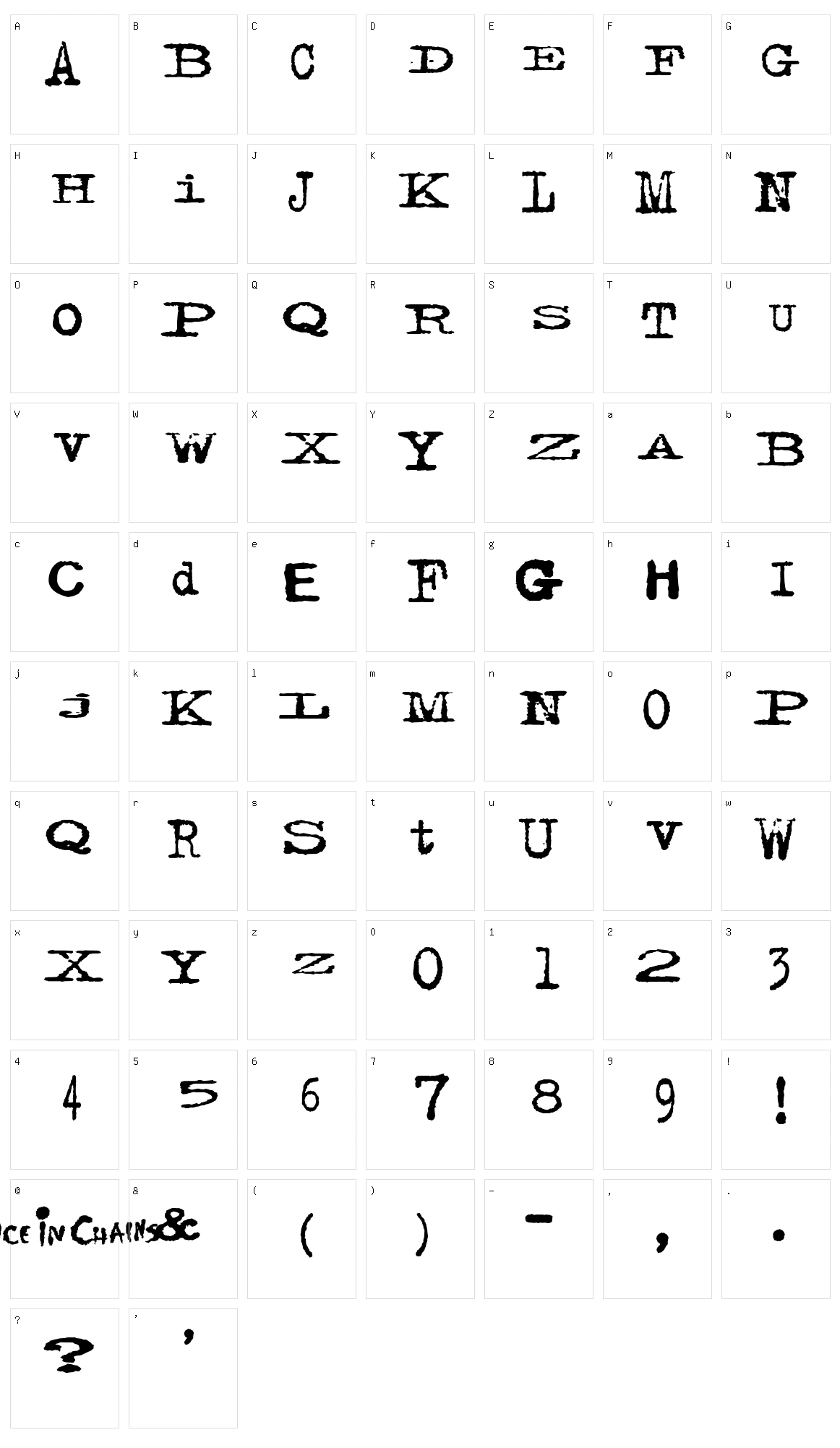 Facelift Character Set