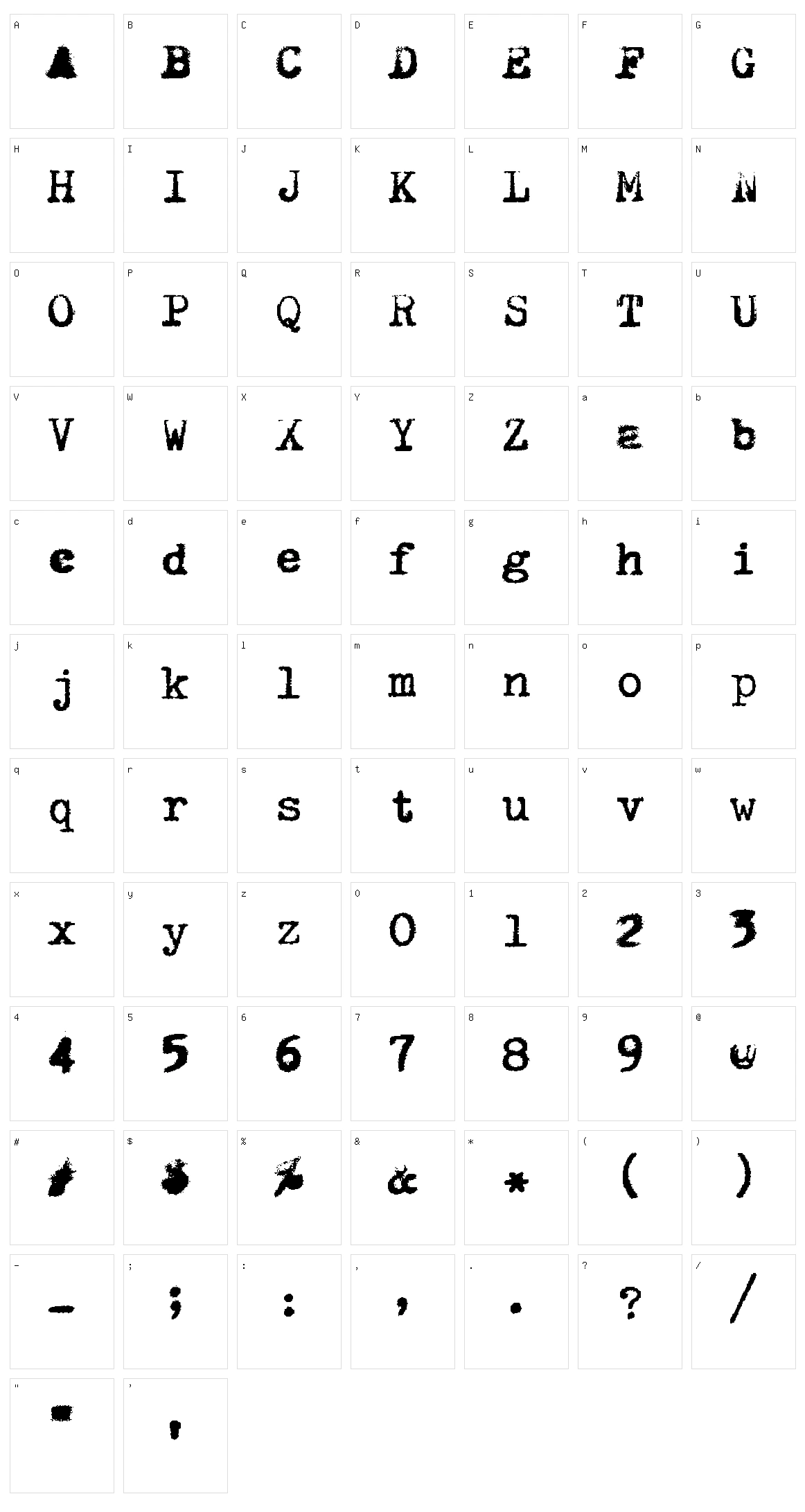 Hermes Rocket Character Set