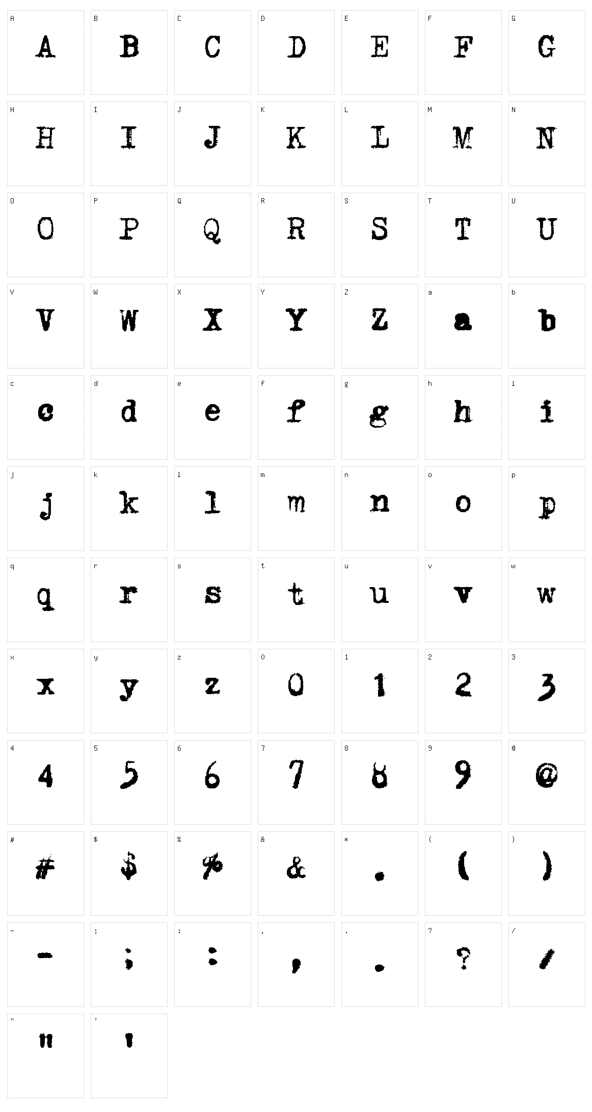 Light Fingers Character Set