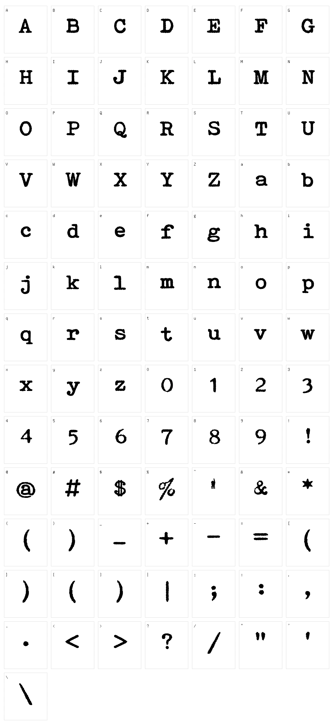 Mechonat Ktiva Character Set