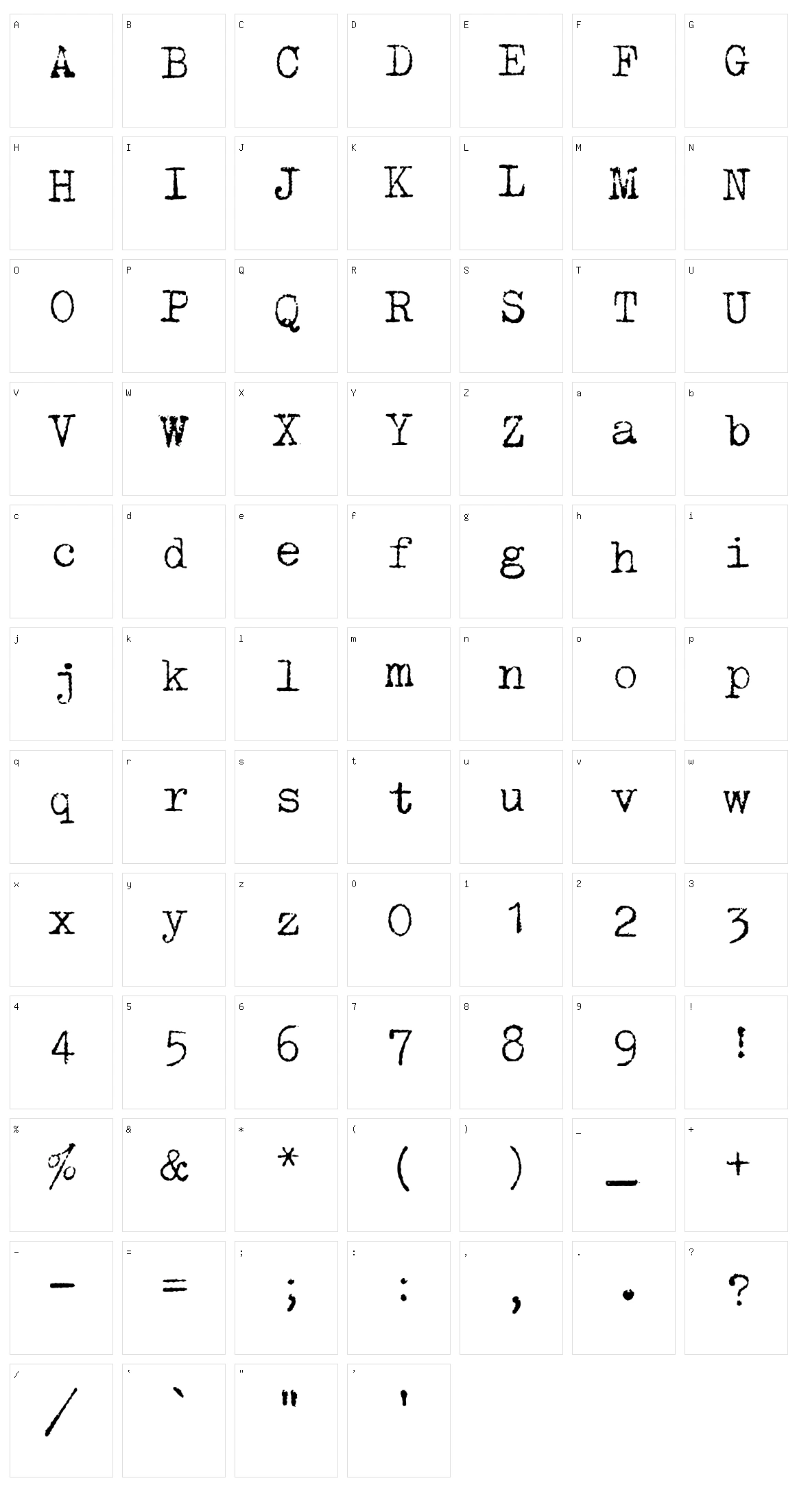 Radio Character Set