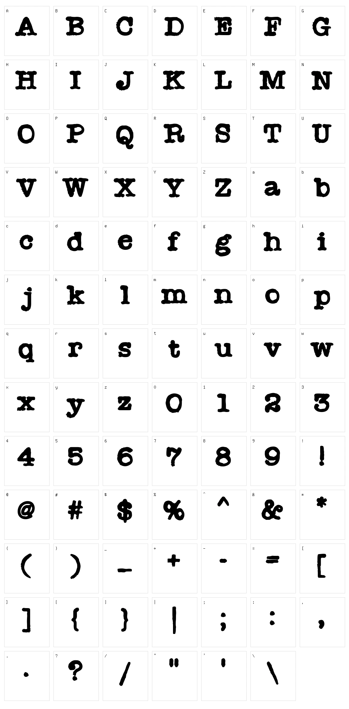 Radio Newsman Character Set