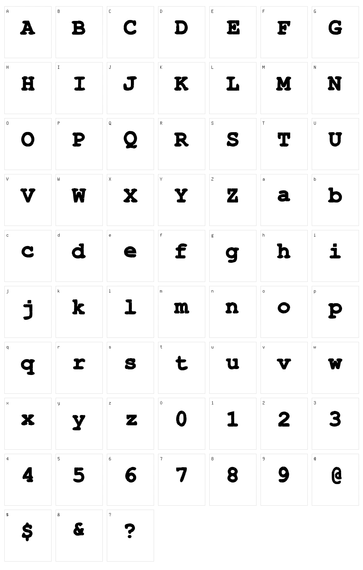Stitchy Times Character Set