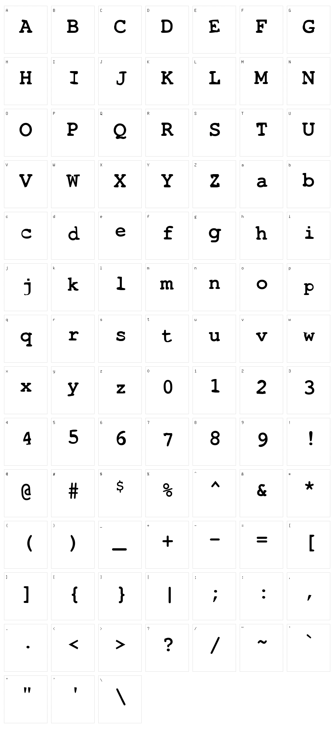 Toxica Character Set