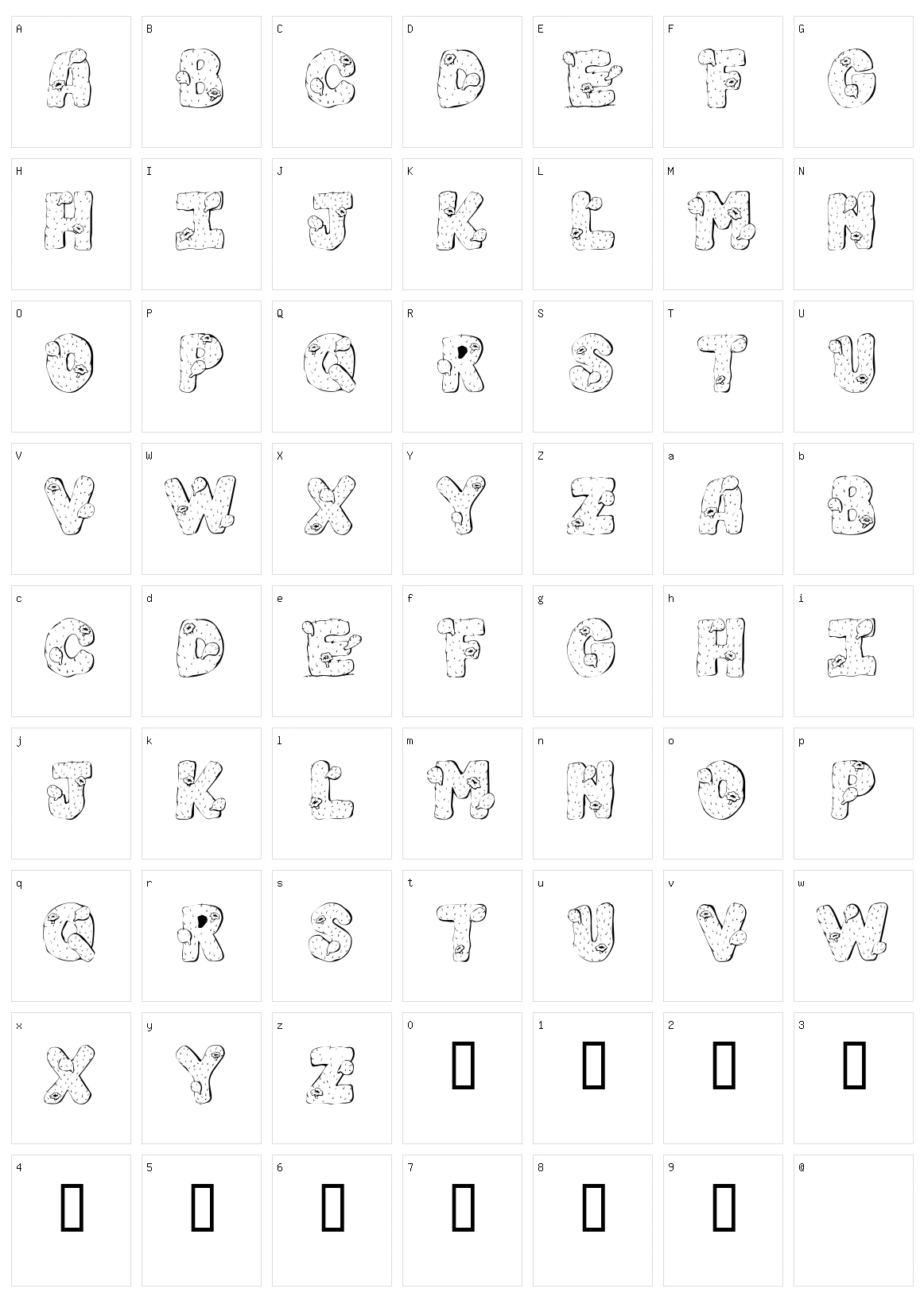 101! Cacti Character Set