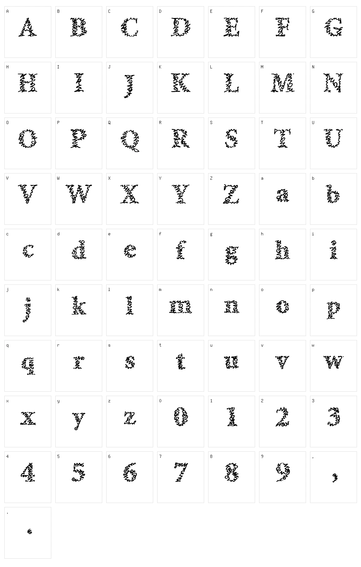 A Morris Line Character Set