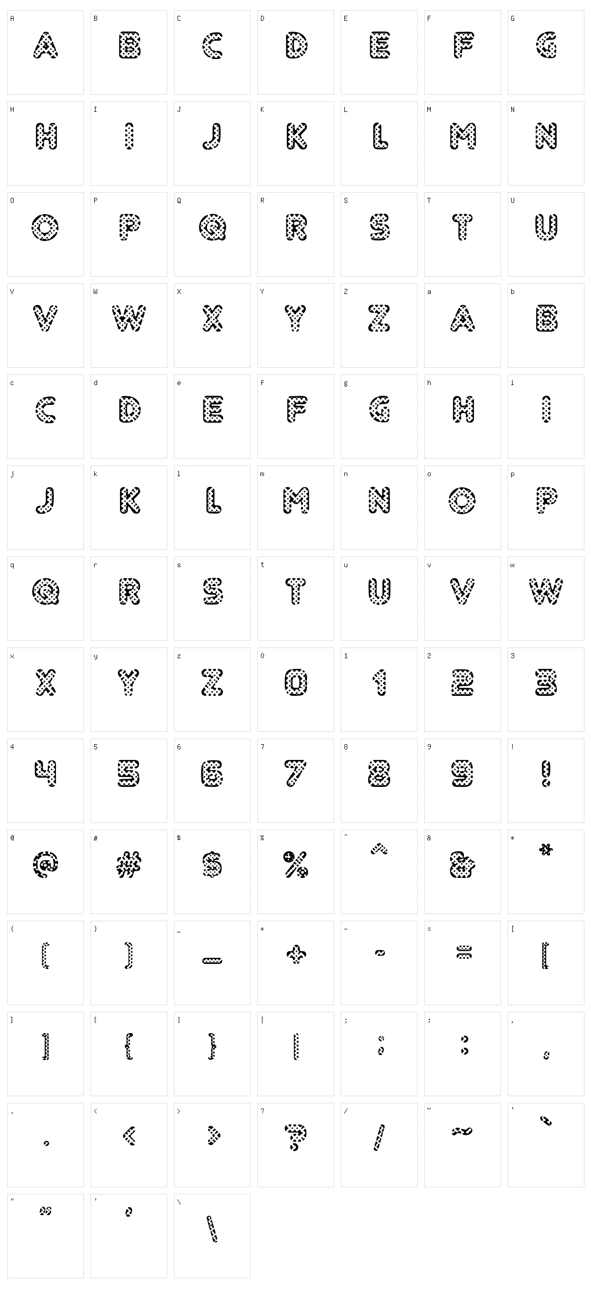 Adolfito Character Set