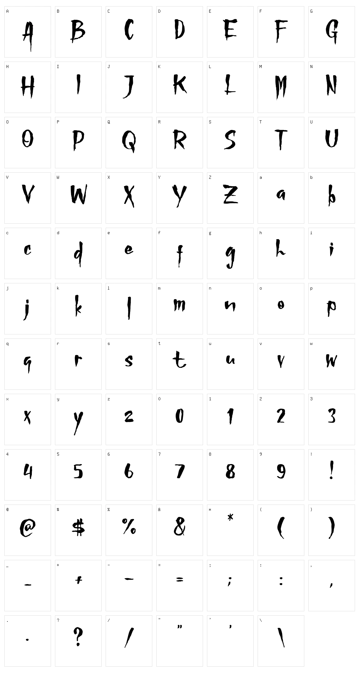 Midnight Stories Character Set