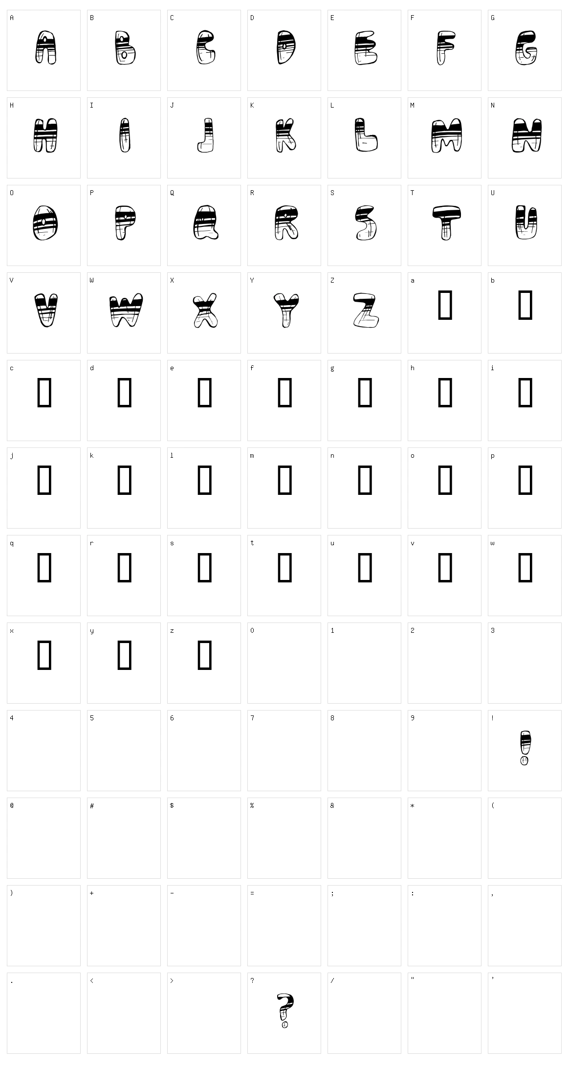 Adrenochrome Character Set