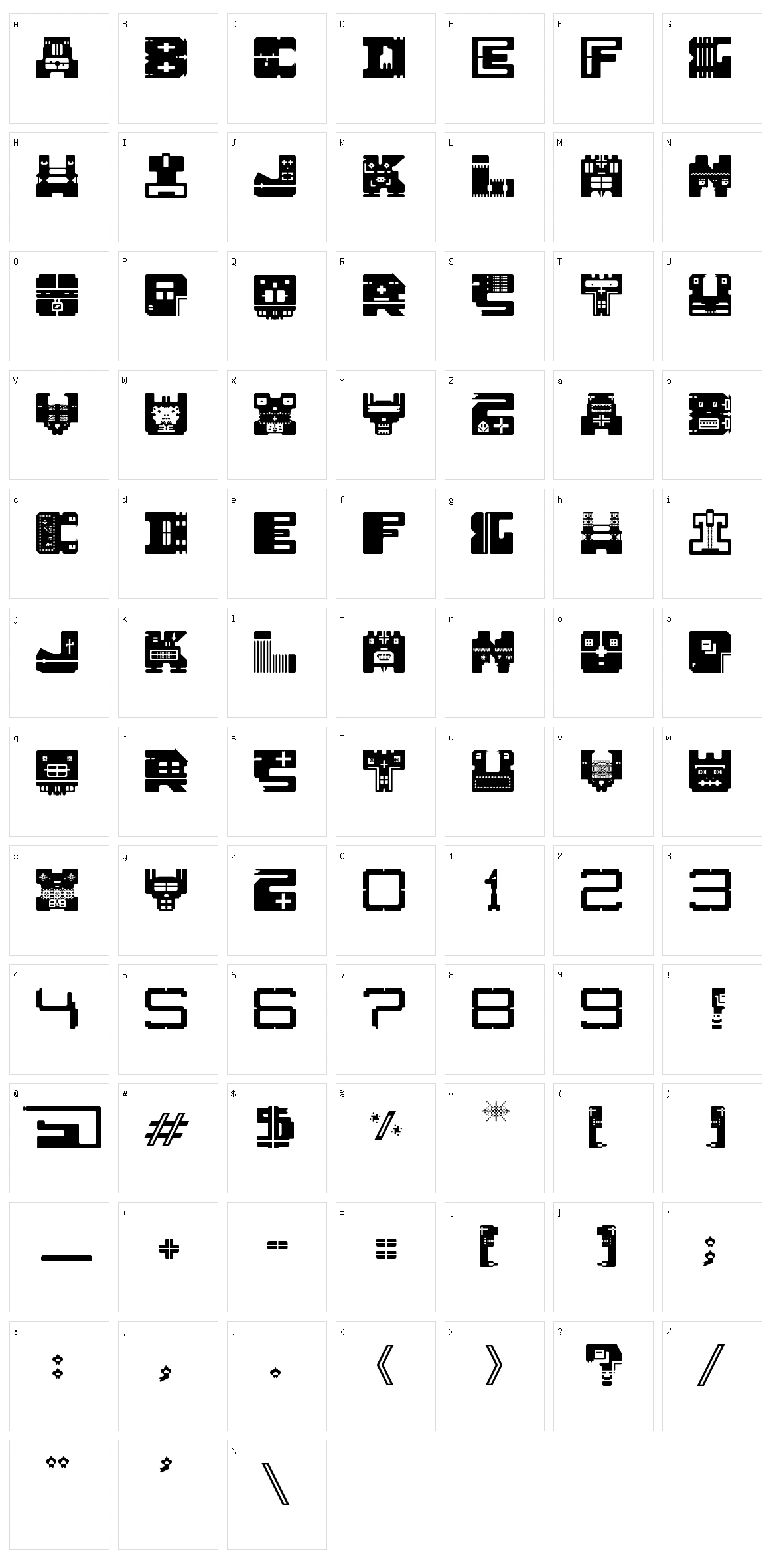 AFT1 Heterodoxa Character Set