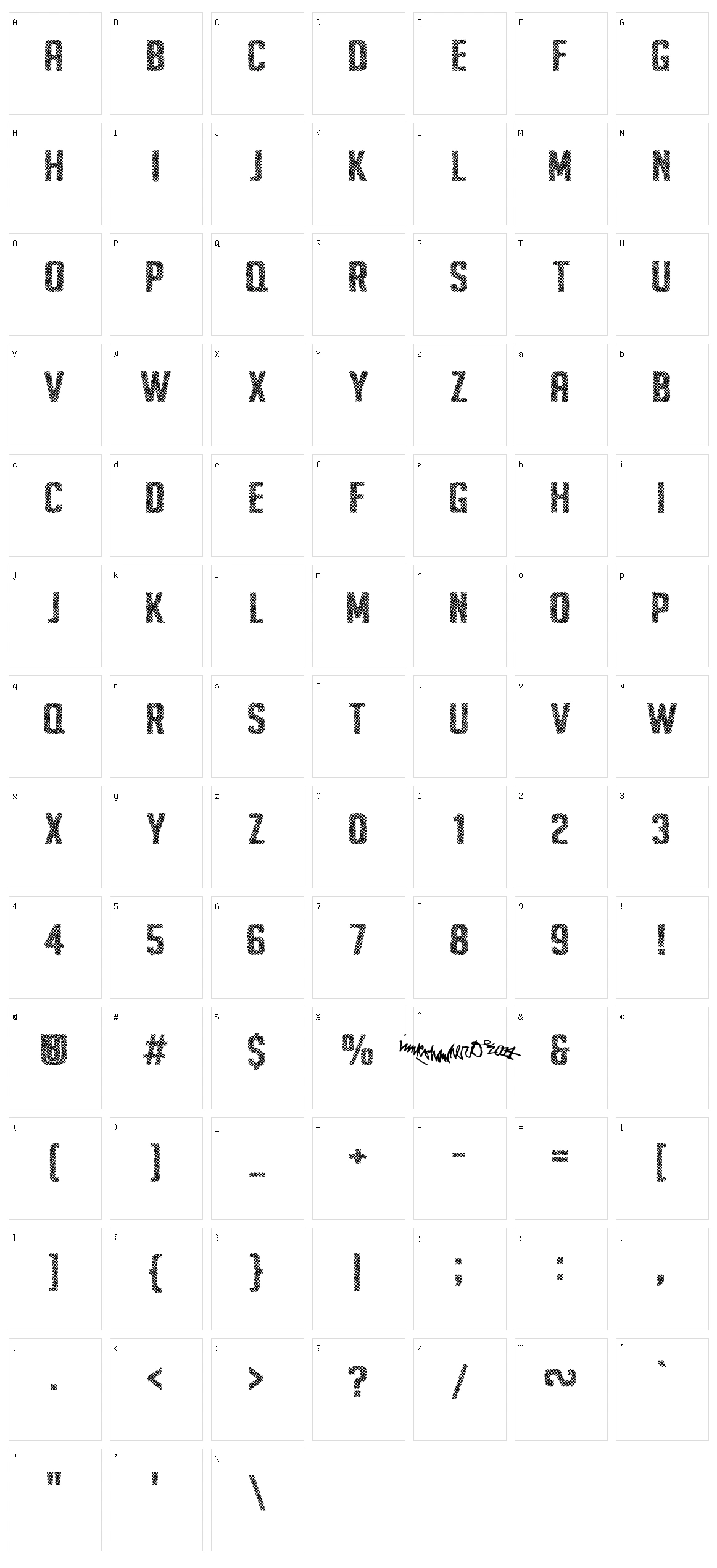 Air Atlas Character Set