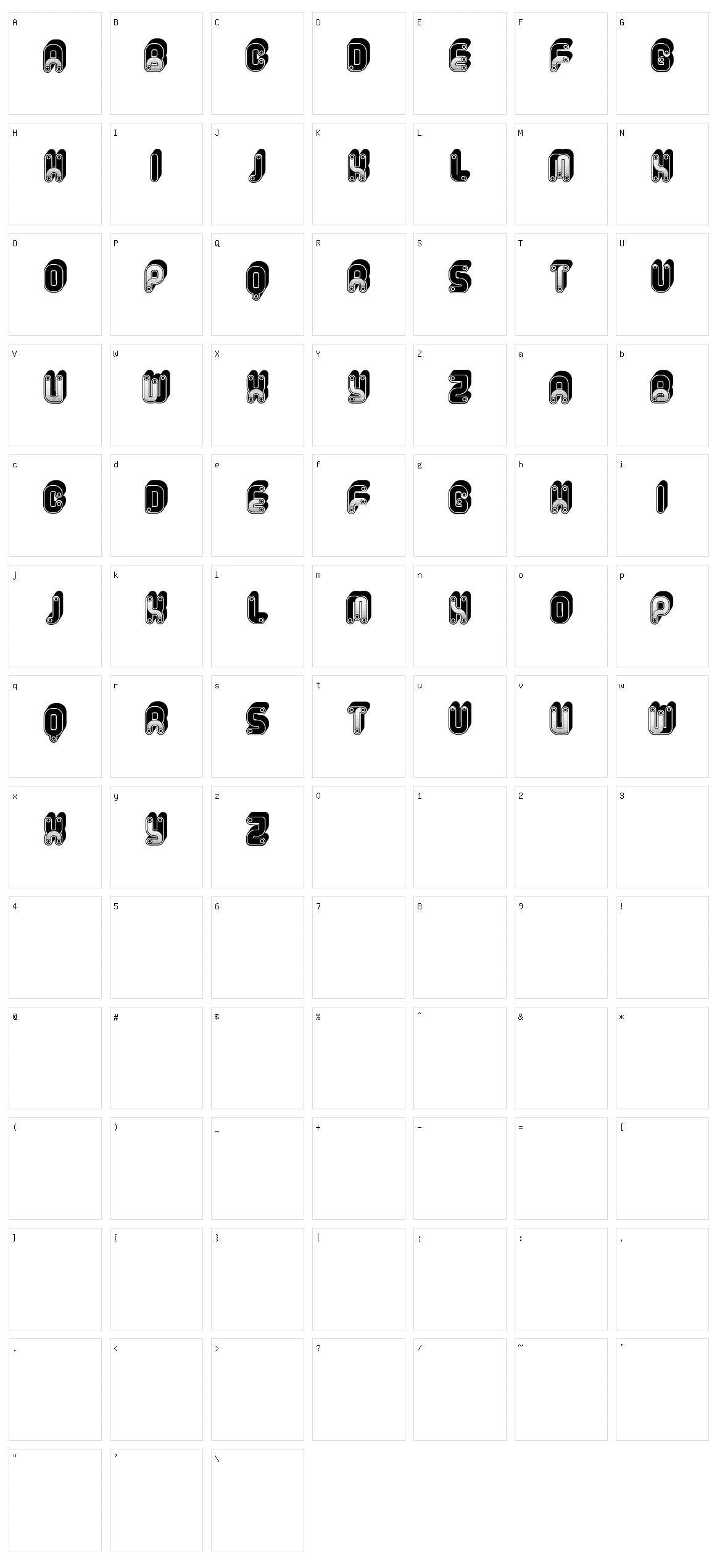 Allora Character Set