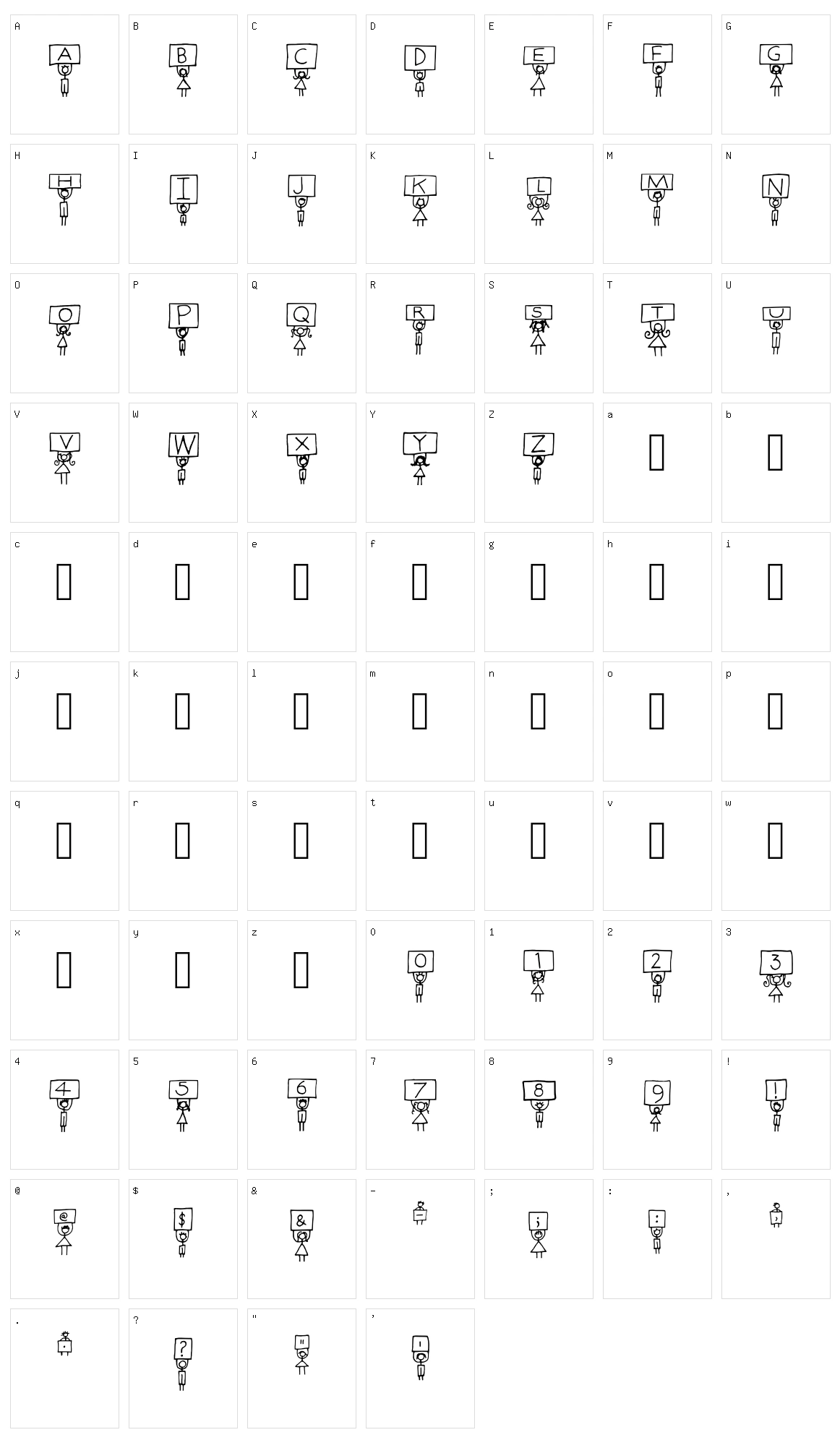 Alpha Kids Character Set