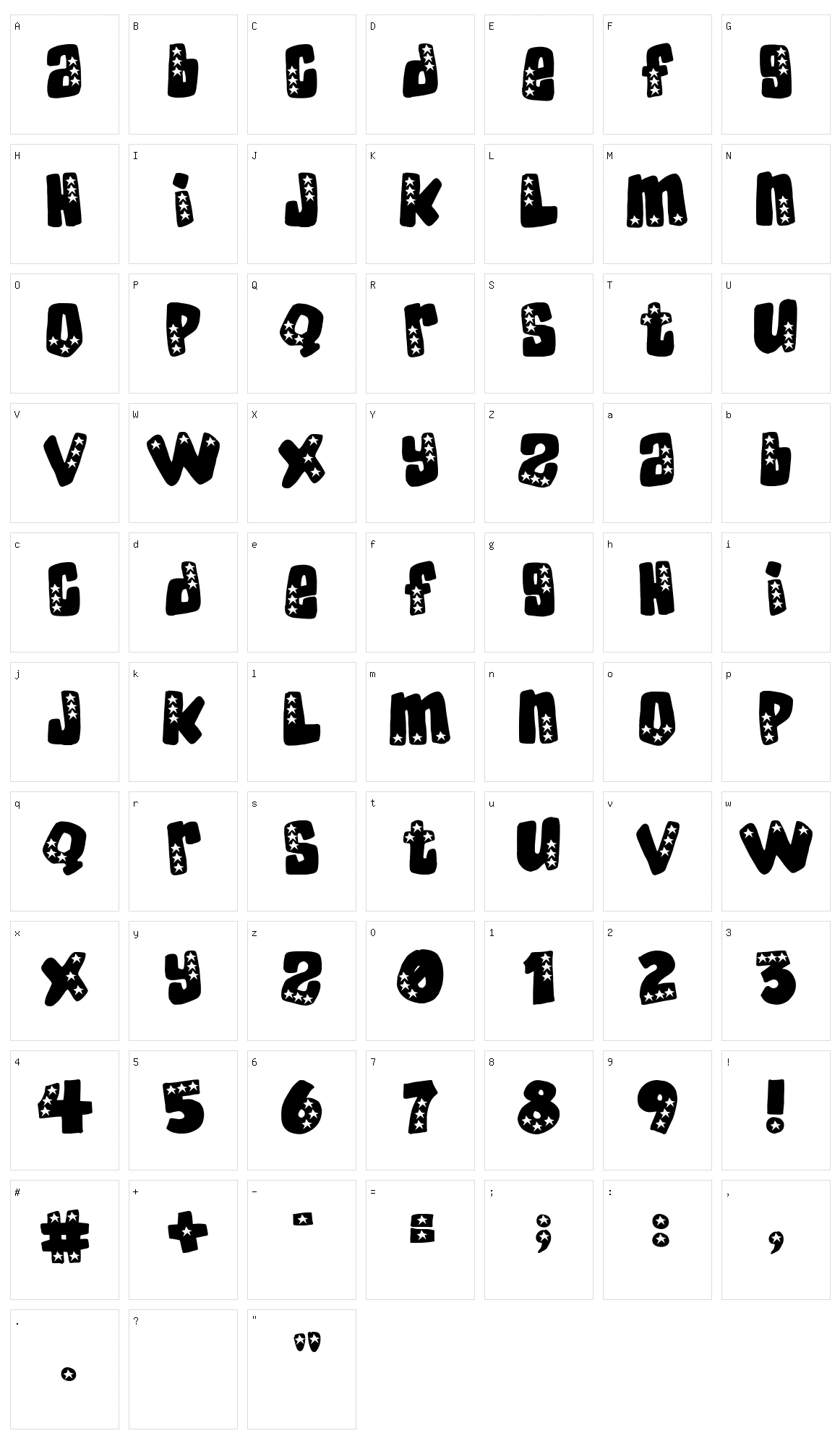 American Donuts Character Set