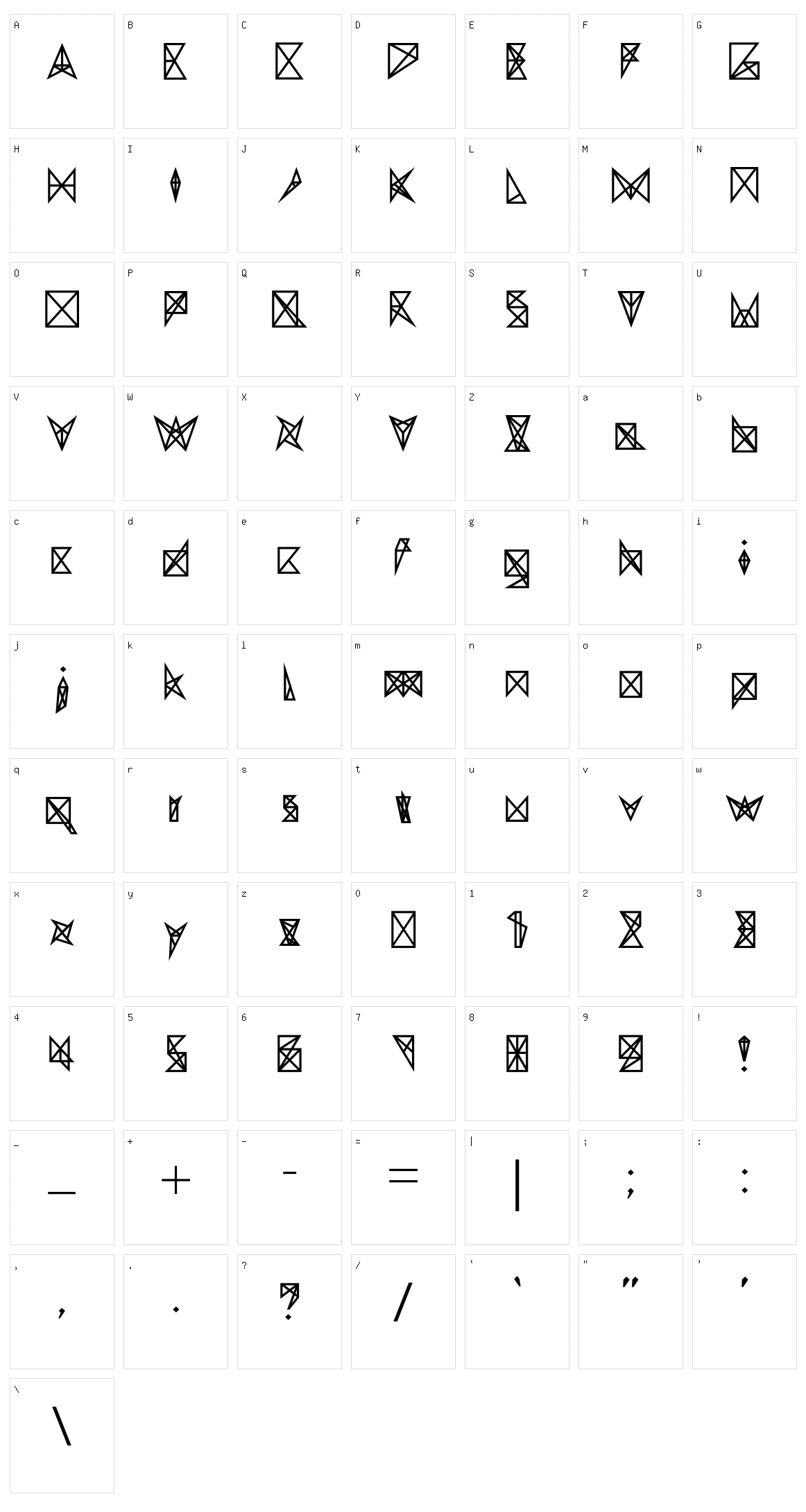 Amit Character Set