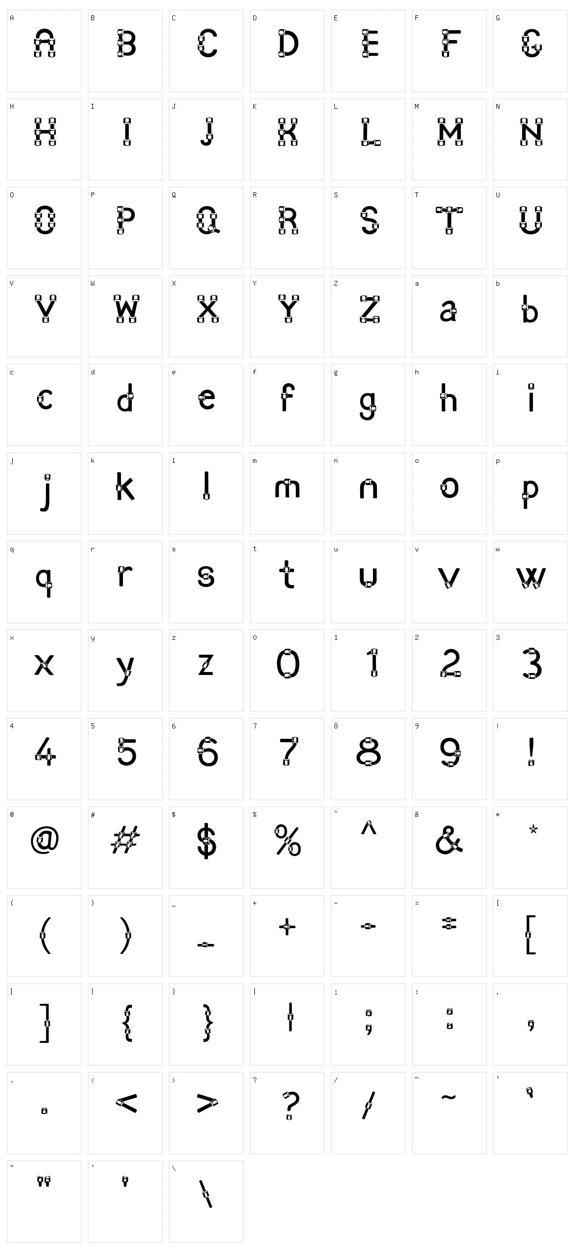 Angot Character Set