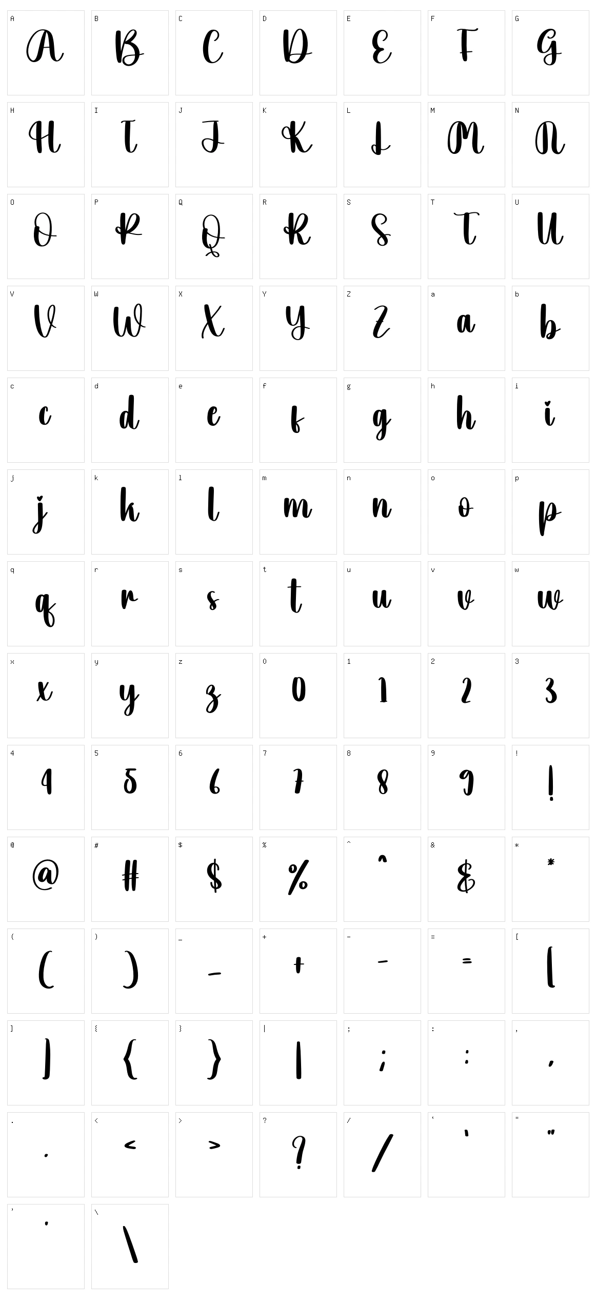 Alright Character Set