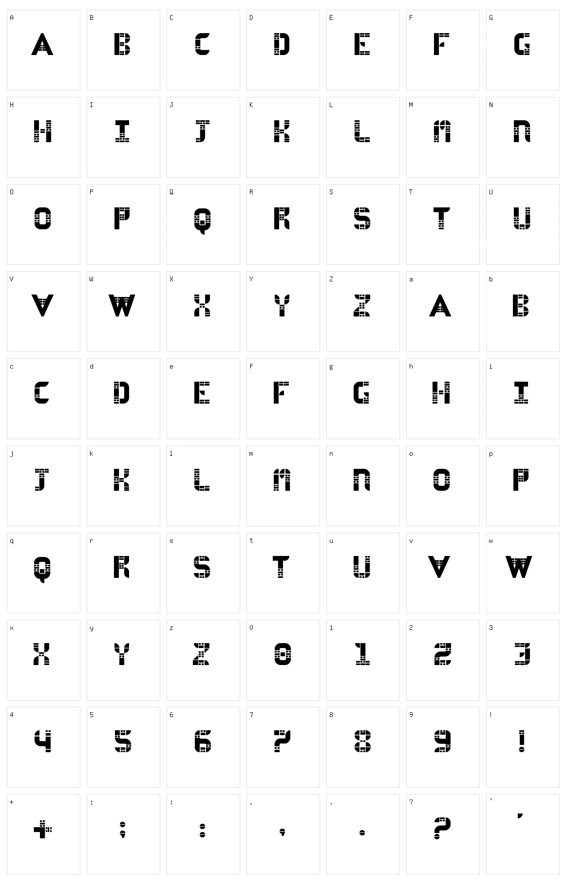 As-Velasca Character Set