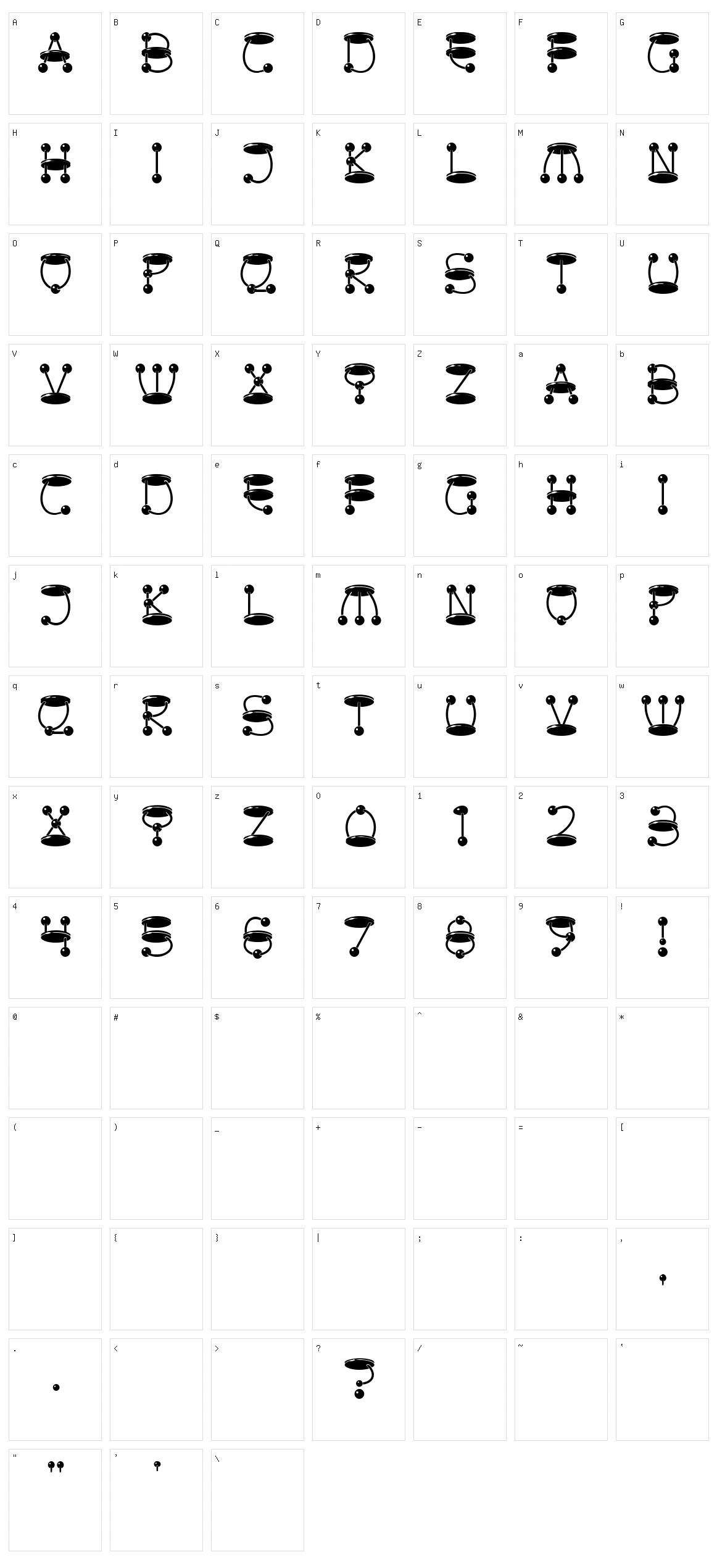 Atomic Picnic Character Set