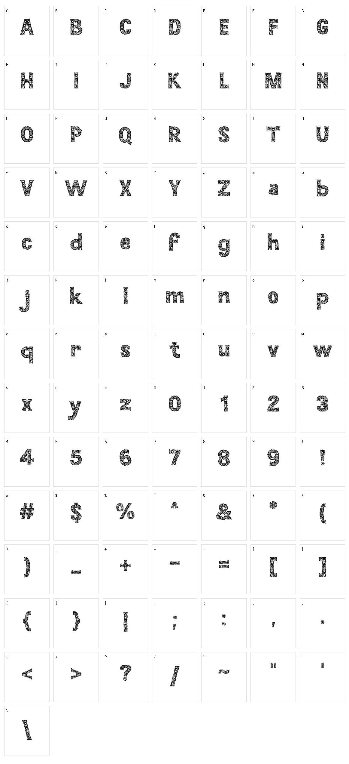 Balian Character Set