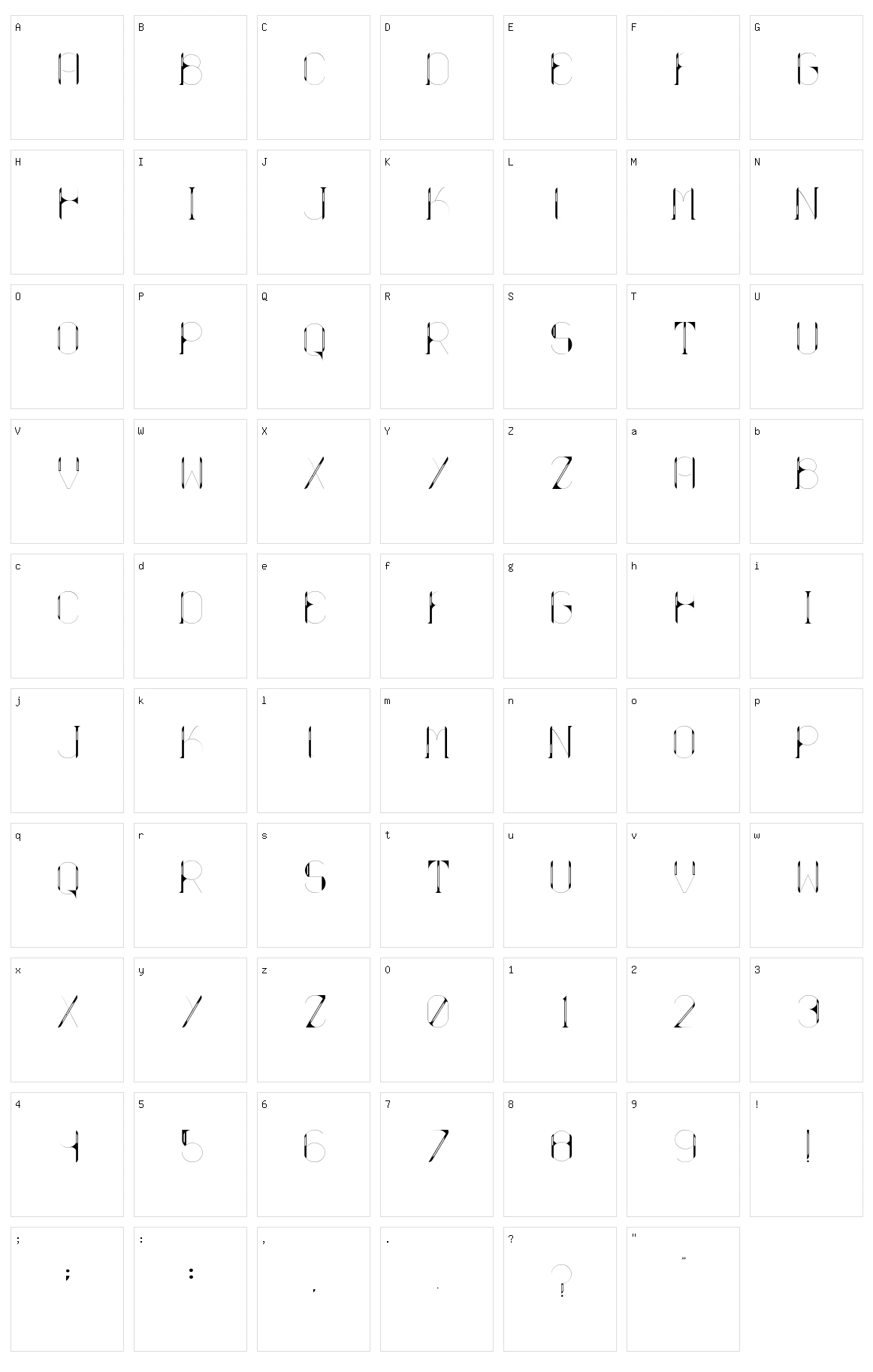 Ballo Character Set