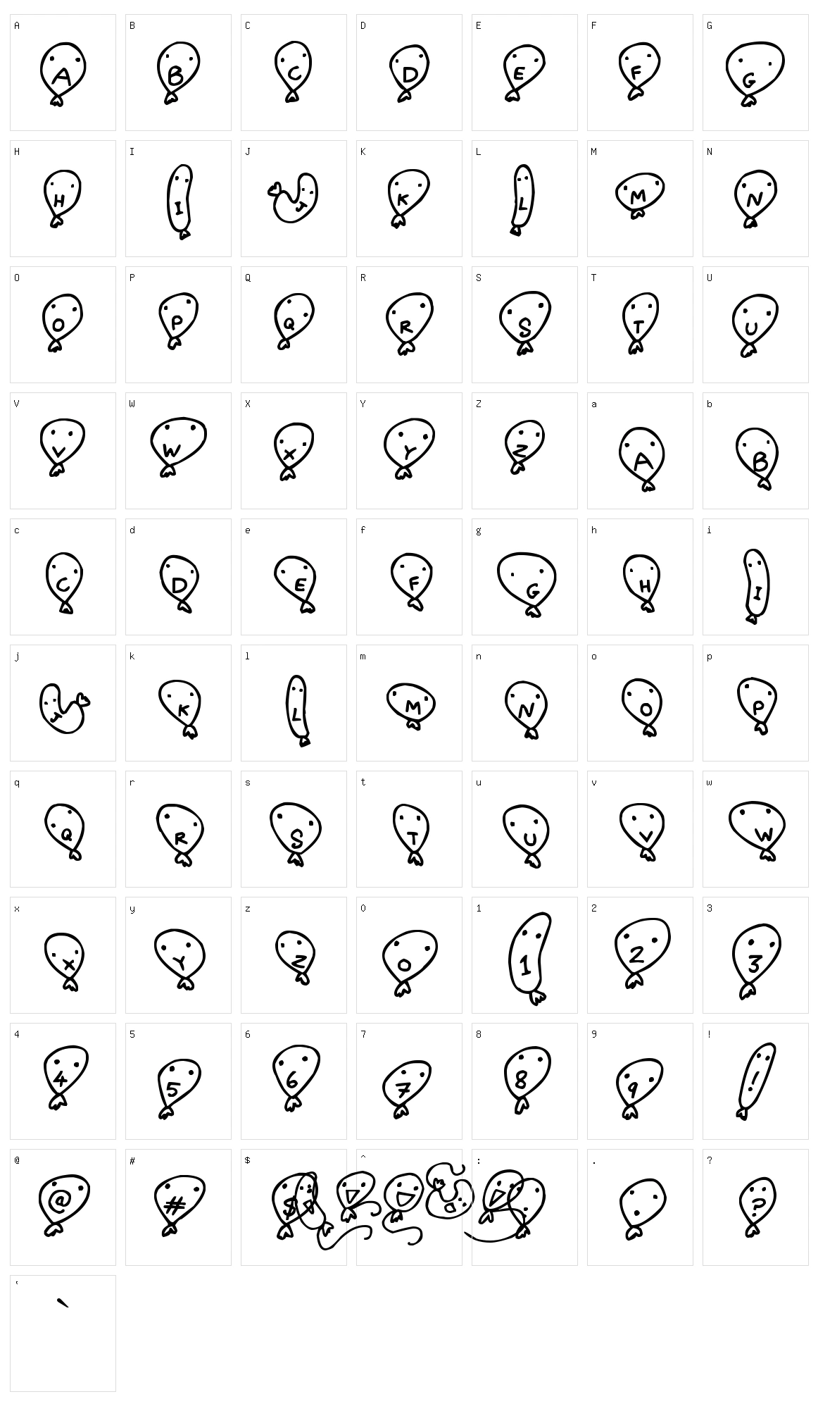 Balloon Friends Character Set