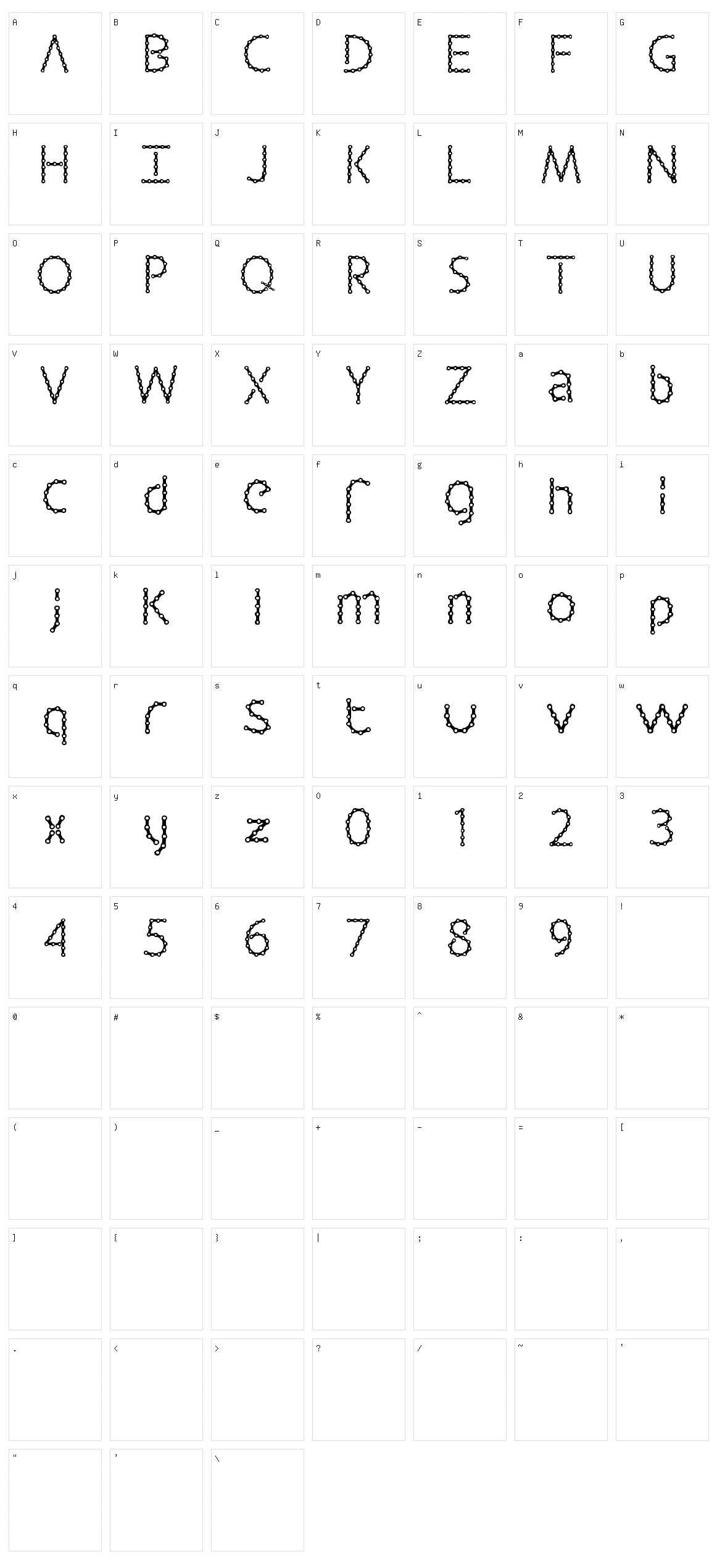Barbalicious Character Set