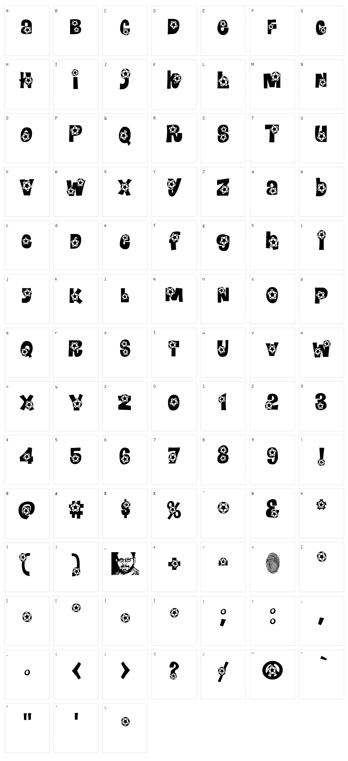 Bend It Character Set