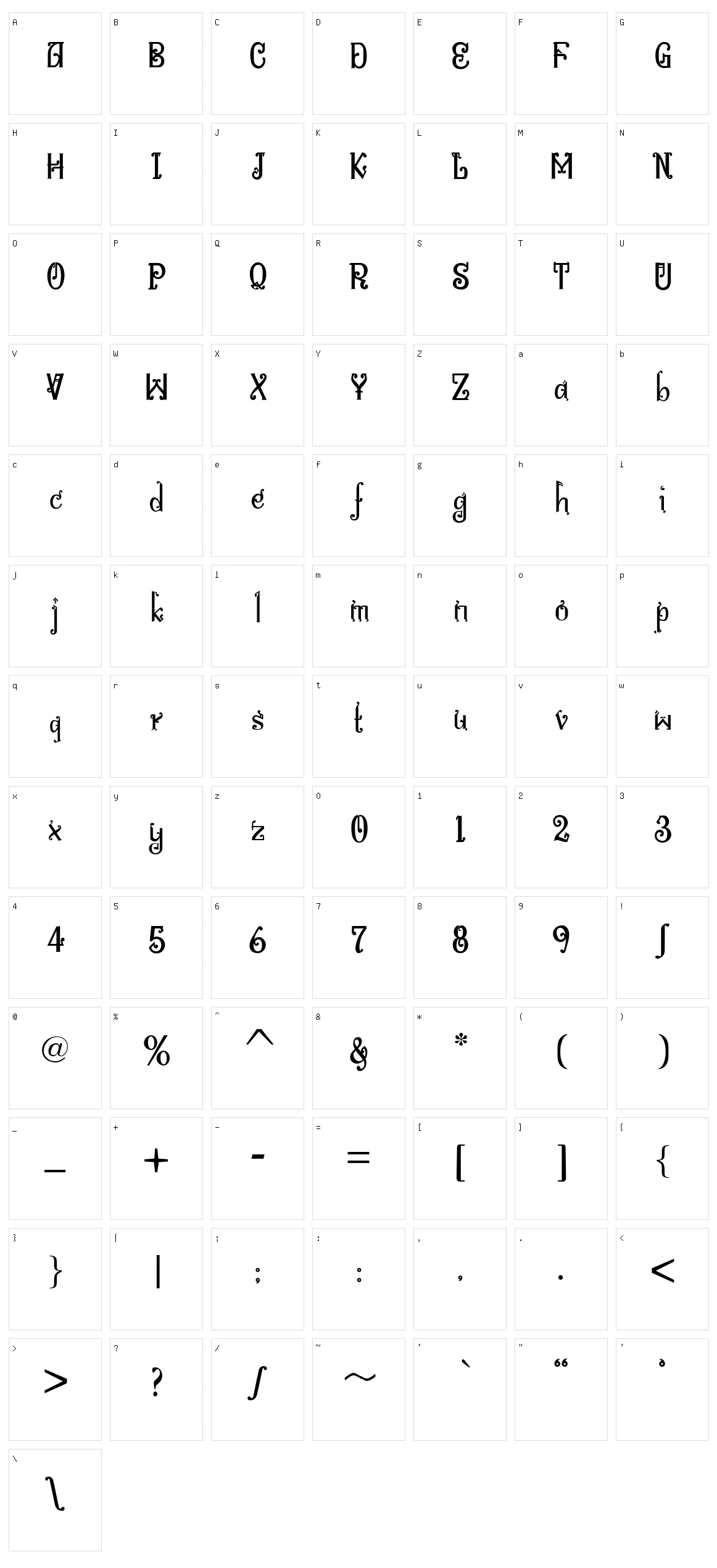 Bitling Niks Musical Character Set