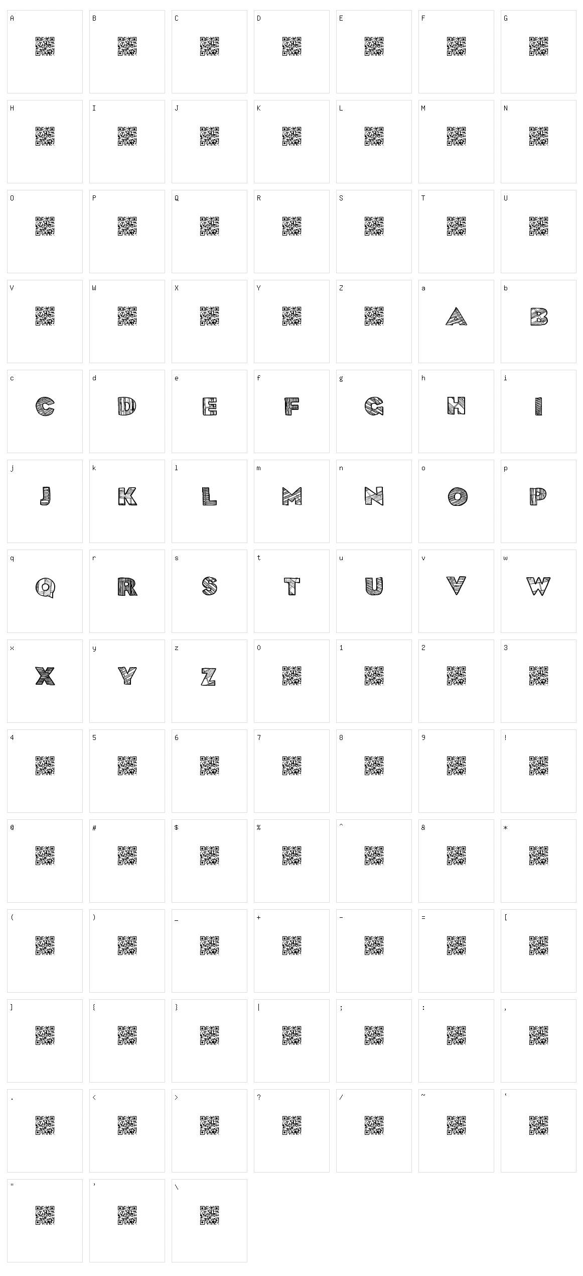 Boards Character Set